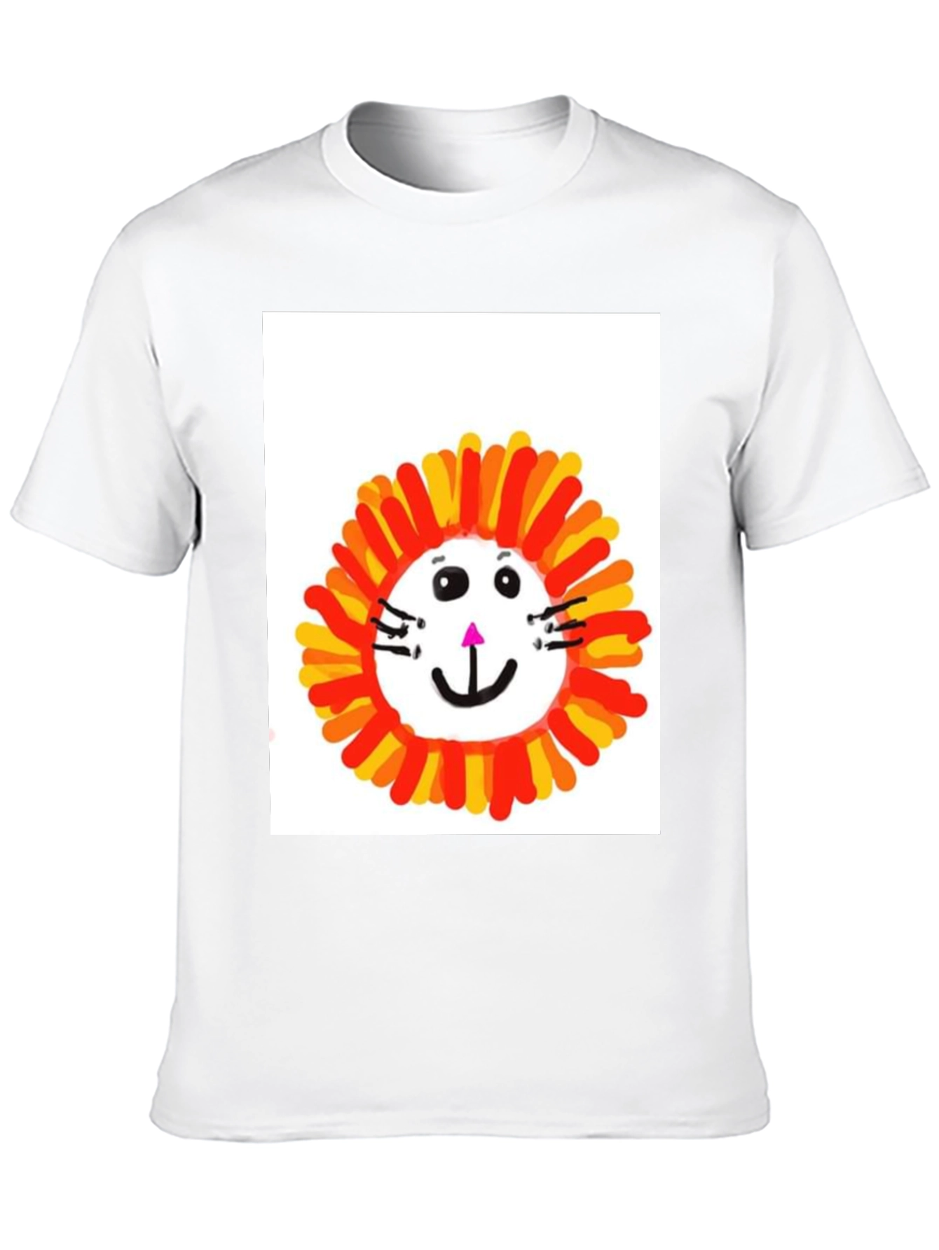 Black Fun Lion Graphic Tee - Black Cotton T-Shirt view 10