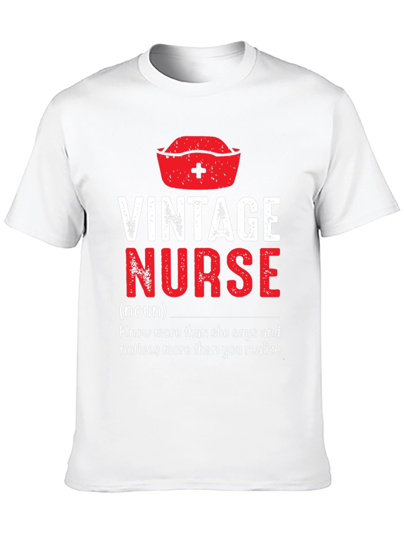 Black Vintage Nurse T-Shirt - Funny Nursing Gift view 10