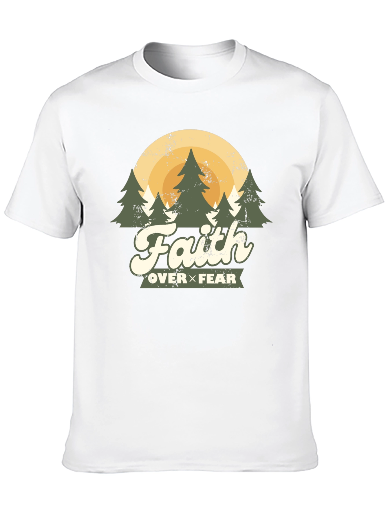 Black Faith Over Fear Graphic Tee view 10