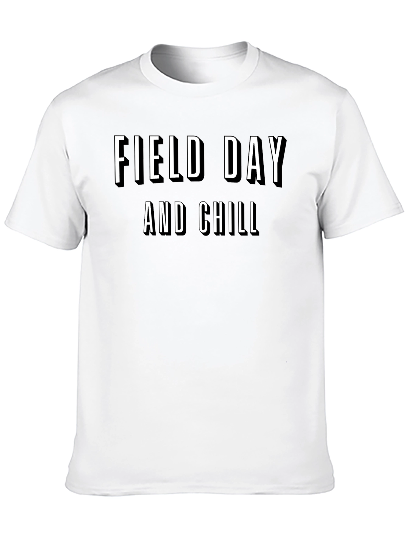 Black Field Day and Chill Graphic Tee view 10
