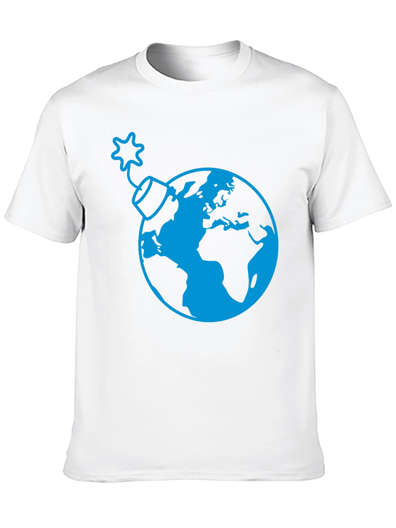 Black Earth Bomb Graphic Tee - Stylish Black T-Shirt view 10