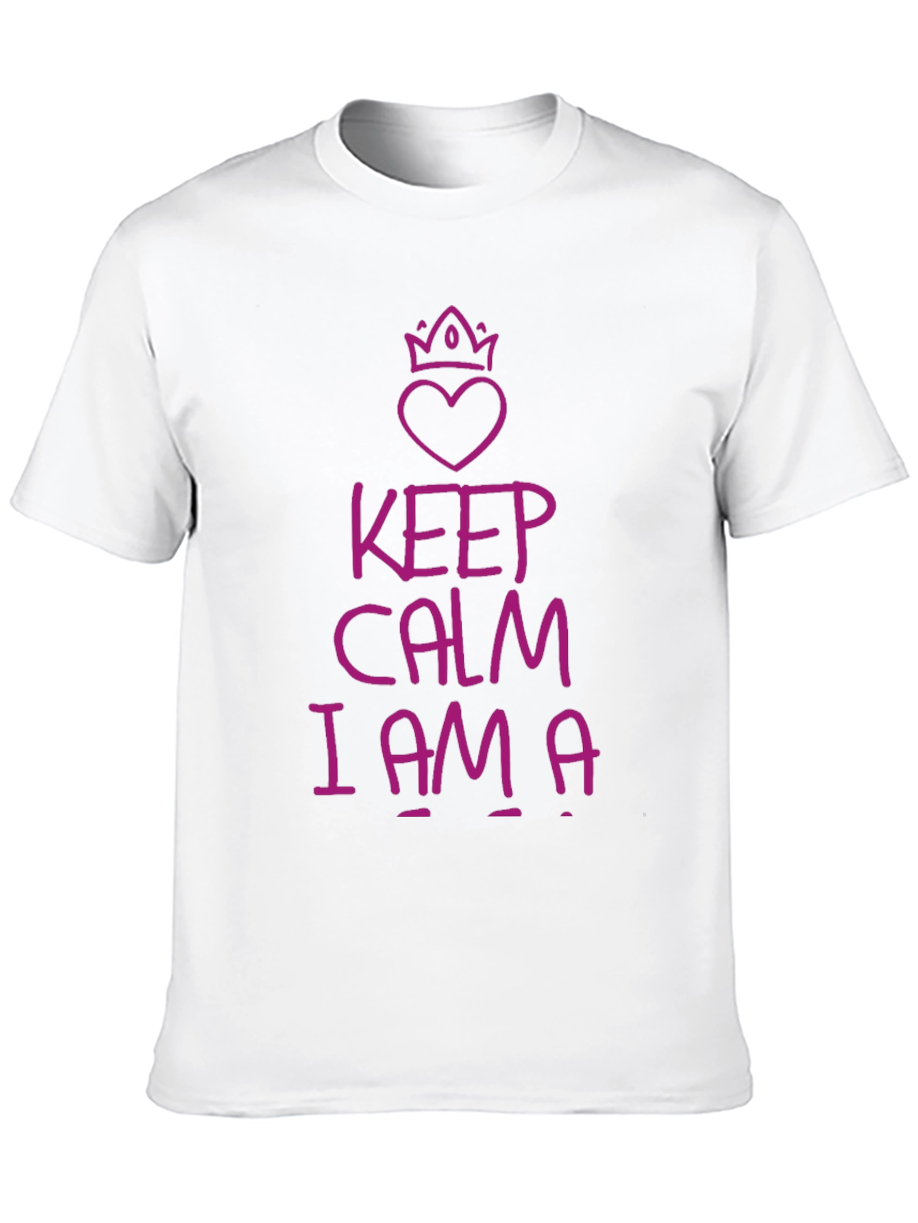 Black Keep Calm I Am A T-Shirt view 10