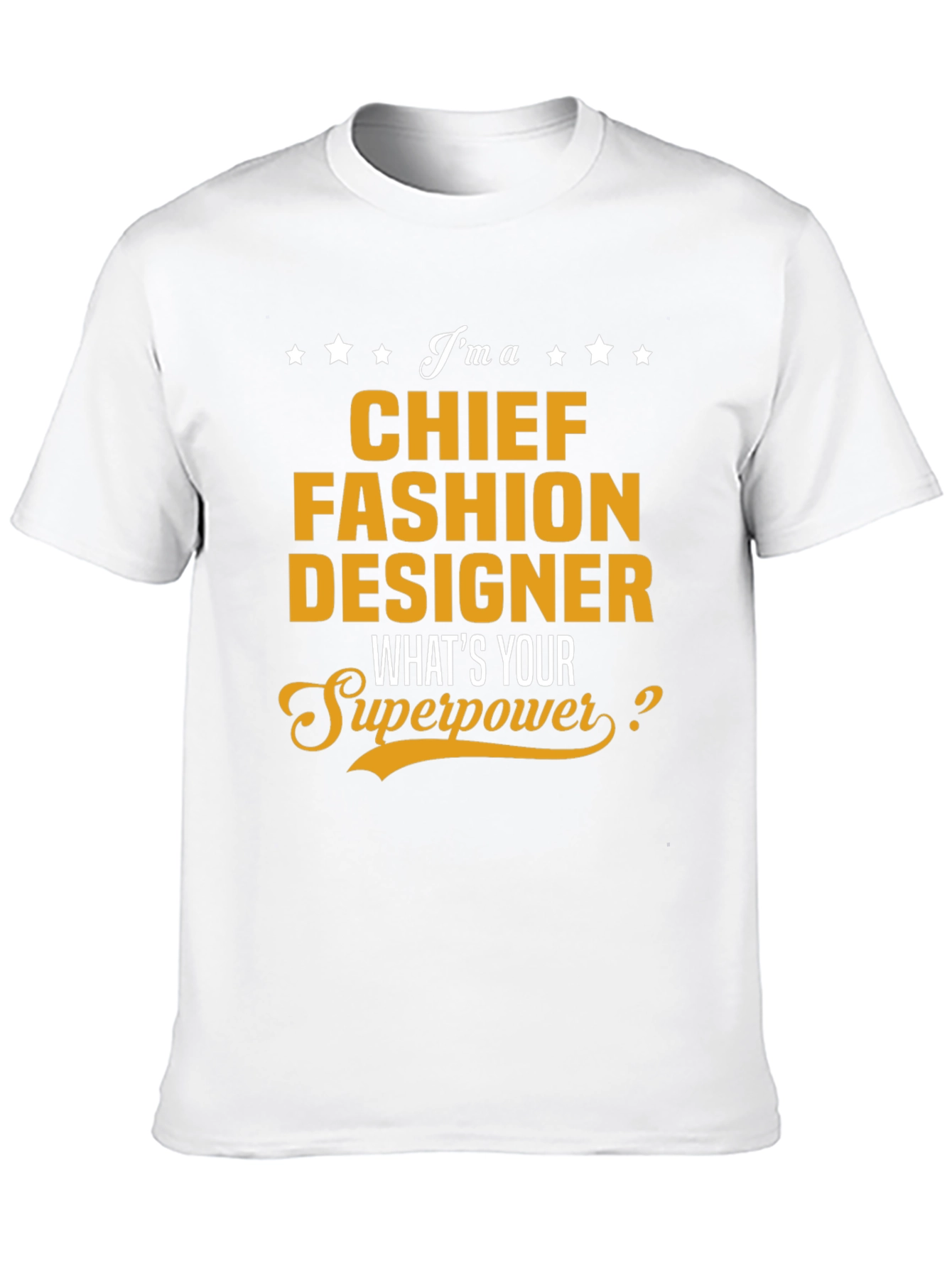 Black Chief Fashion Designer T-Shirt - What's Your Superpower? view 10