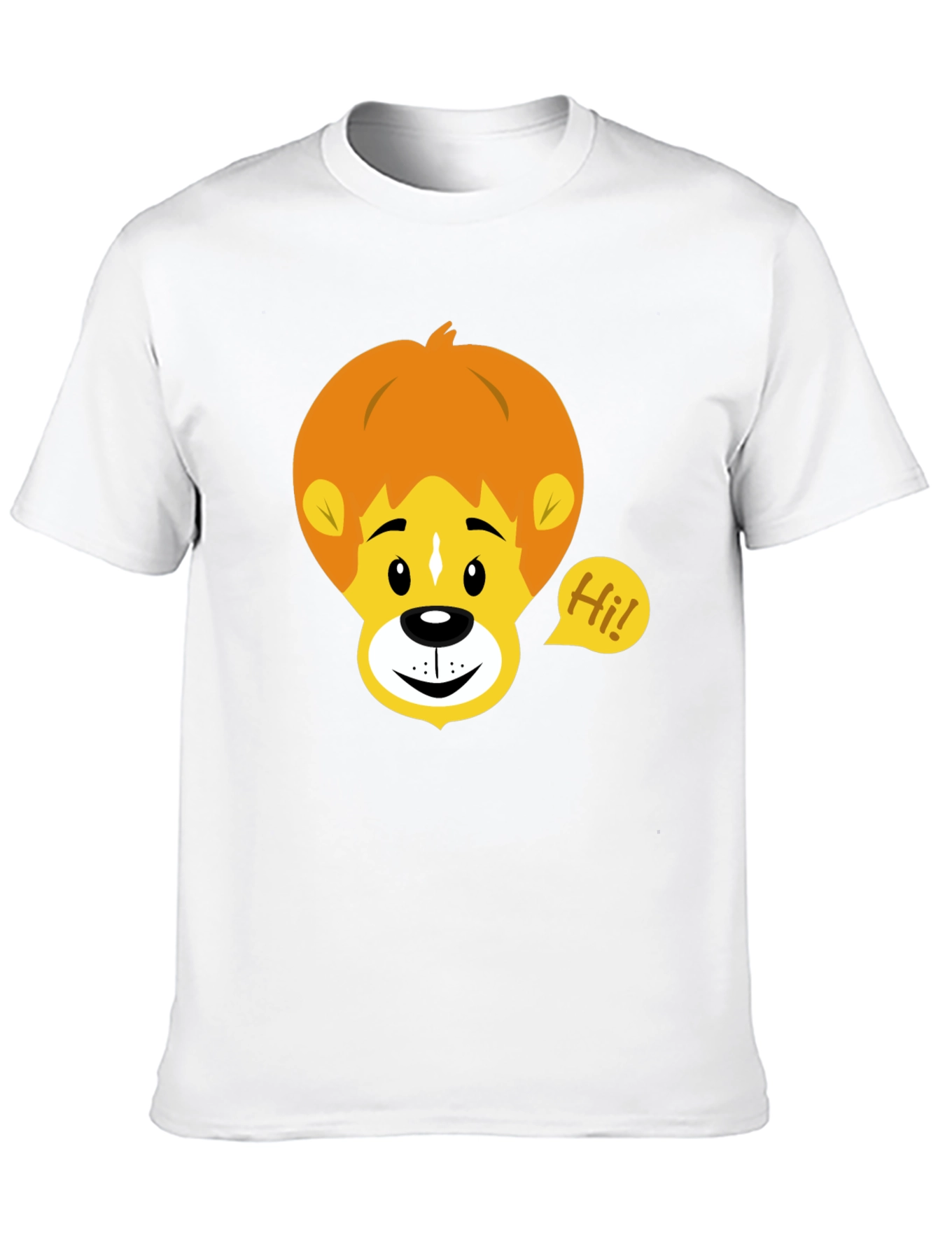 Black Cartoon Lion Graphic Tee - Black view 10