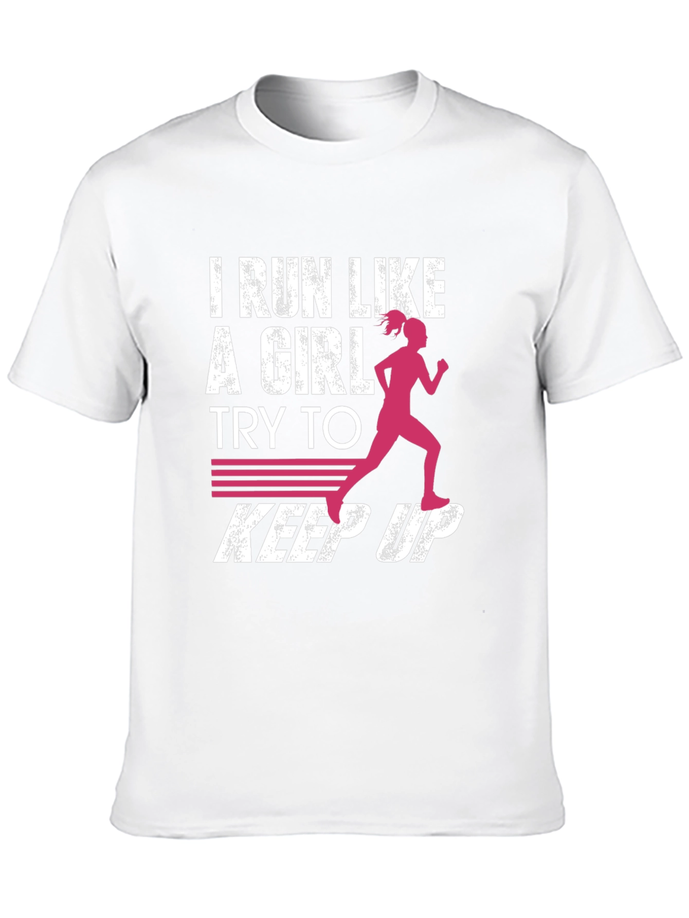 Black I Run Like a Girl Graphic T-Shirt view 10