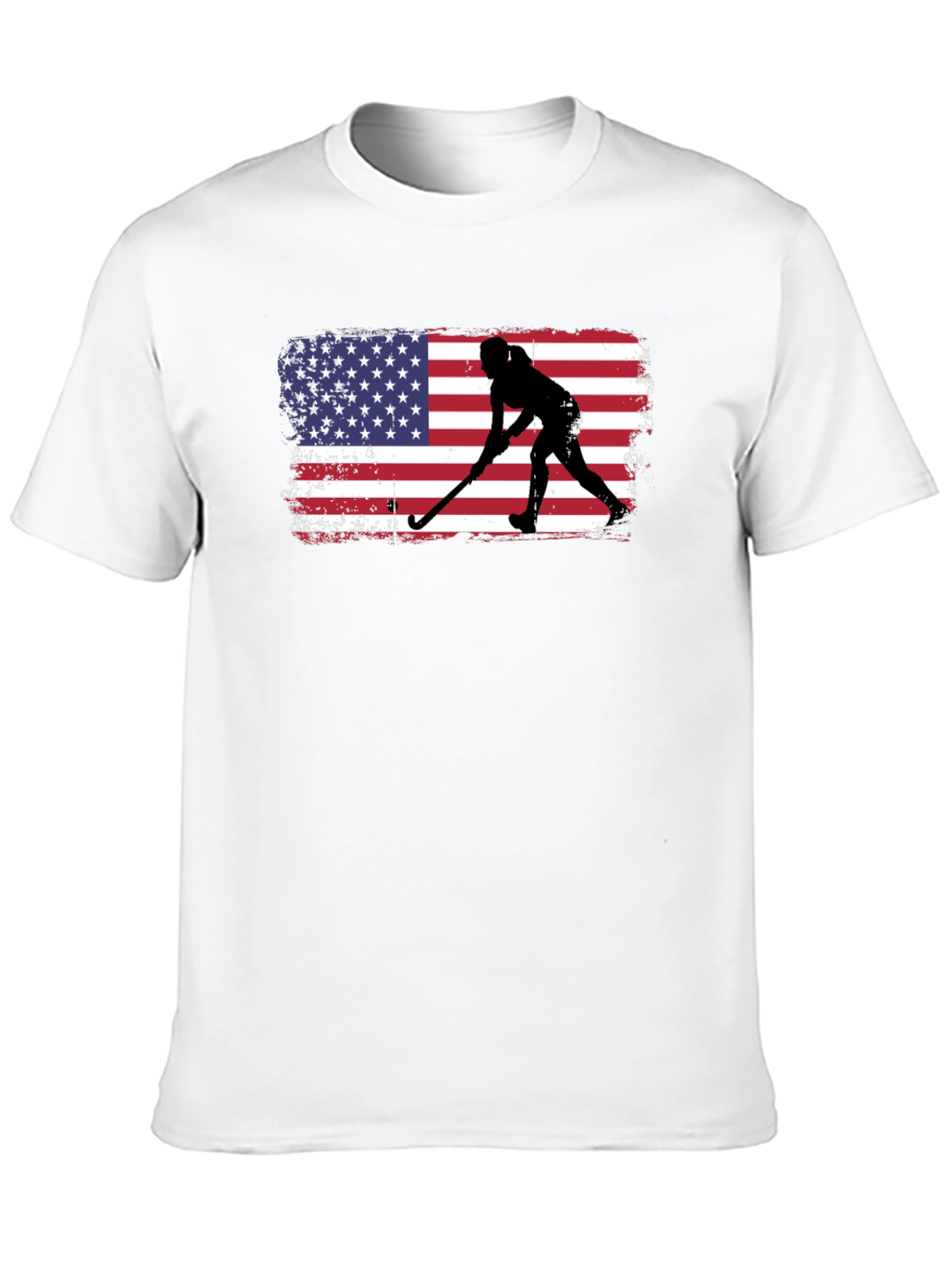 Black USA Hockey Silhouette Graphic Tee view 10