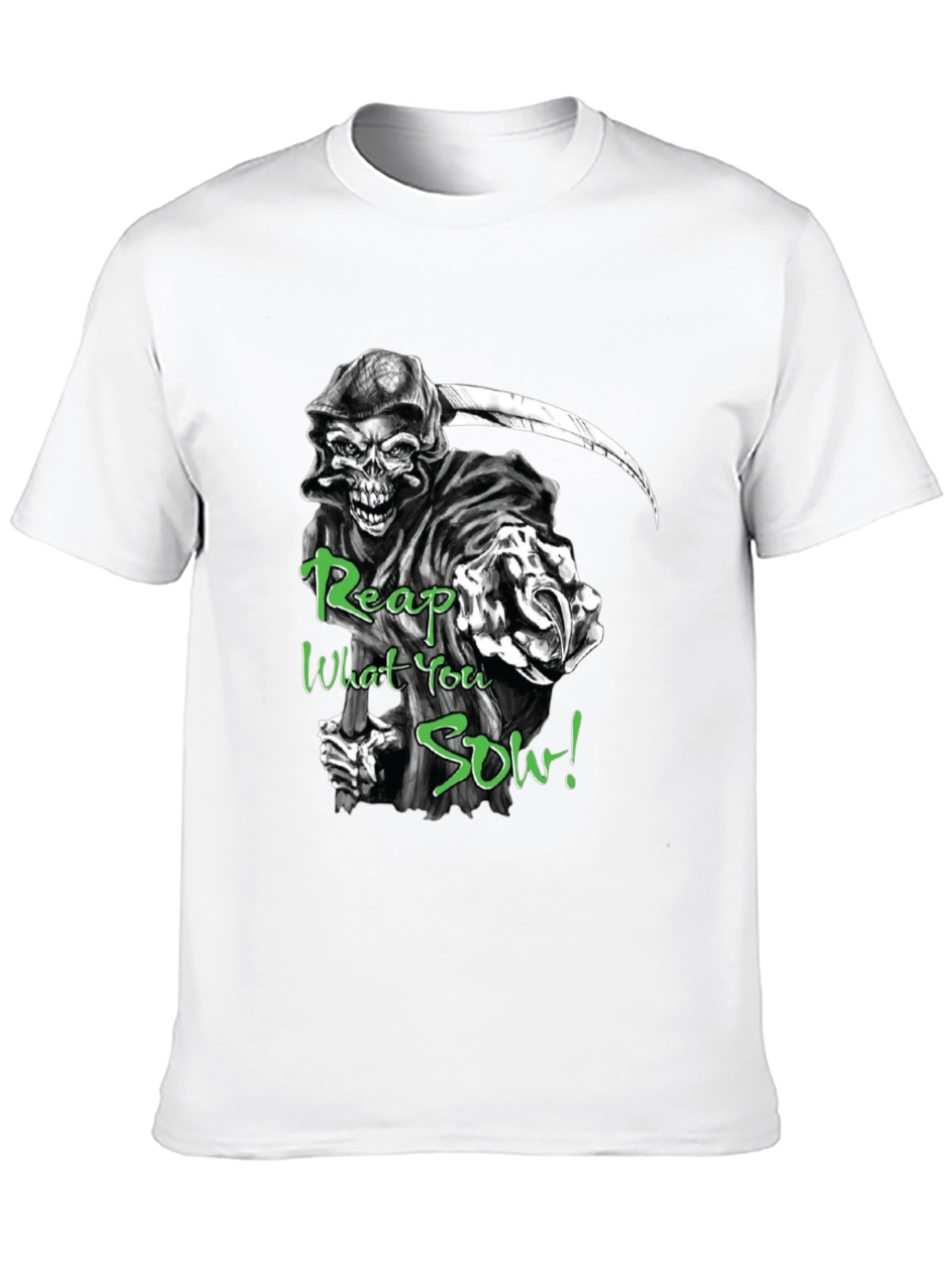 Black Grim Reaper 'Reap What You Sow' Black T-Shirt view 10