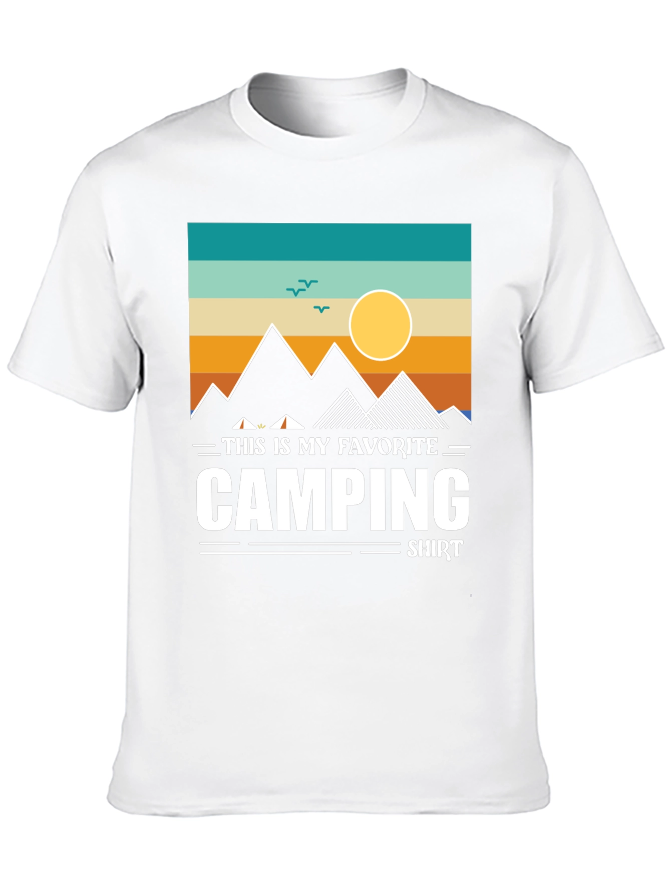 Black Camping Favorite Shirt Graphic Tee view 10