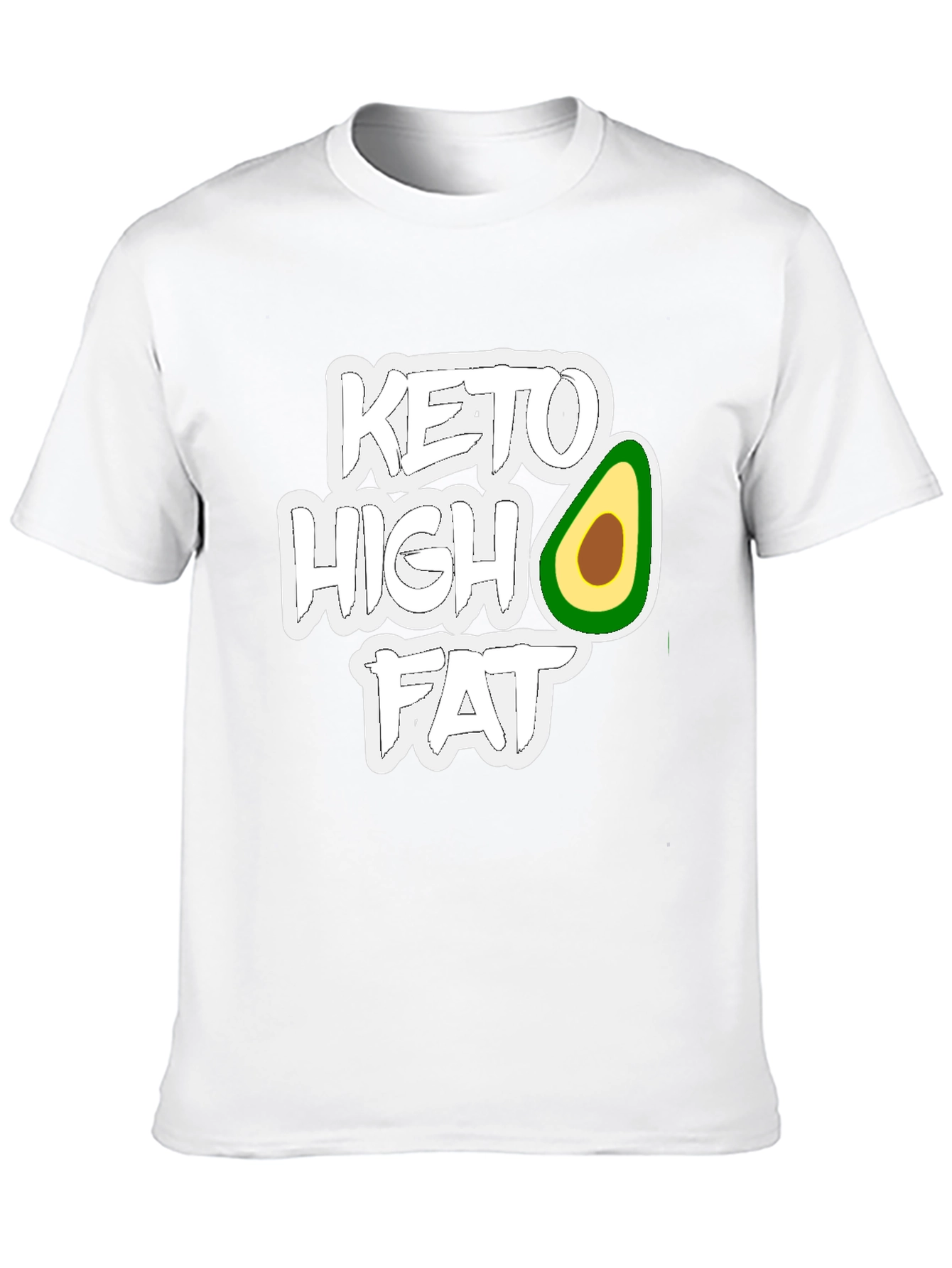 Keto High Fat T-Shirt - Avocado Design - 10