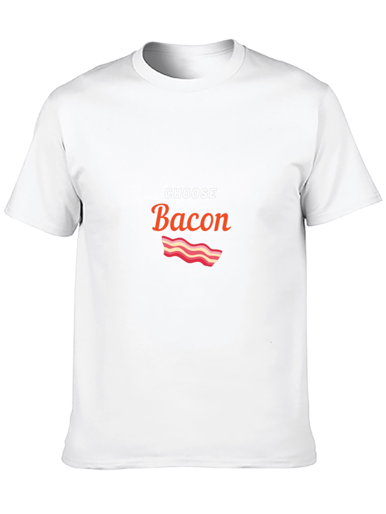 Black Choose Bacon Graphic T-Shirt view 10