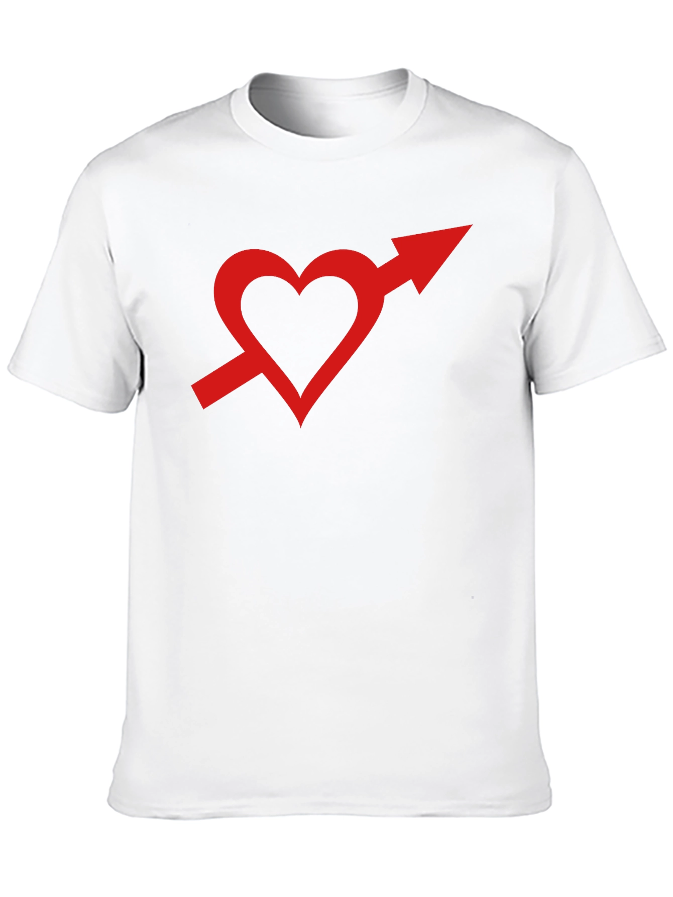 Black Heart Arrow Graphic Tee - Stylish Unisex T-Shirt view 10