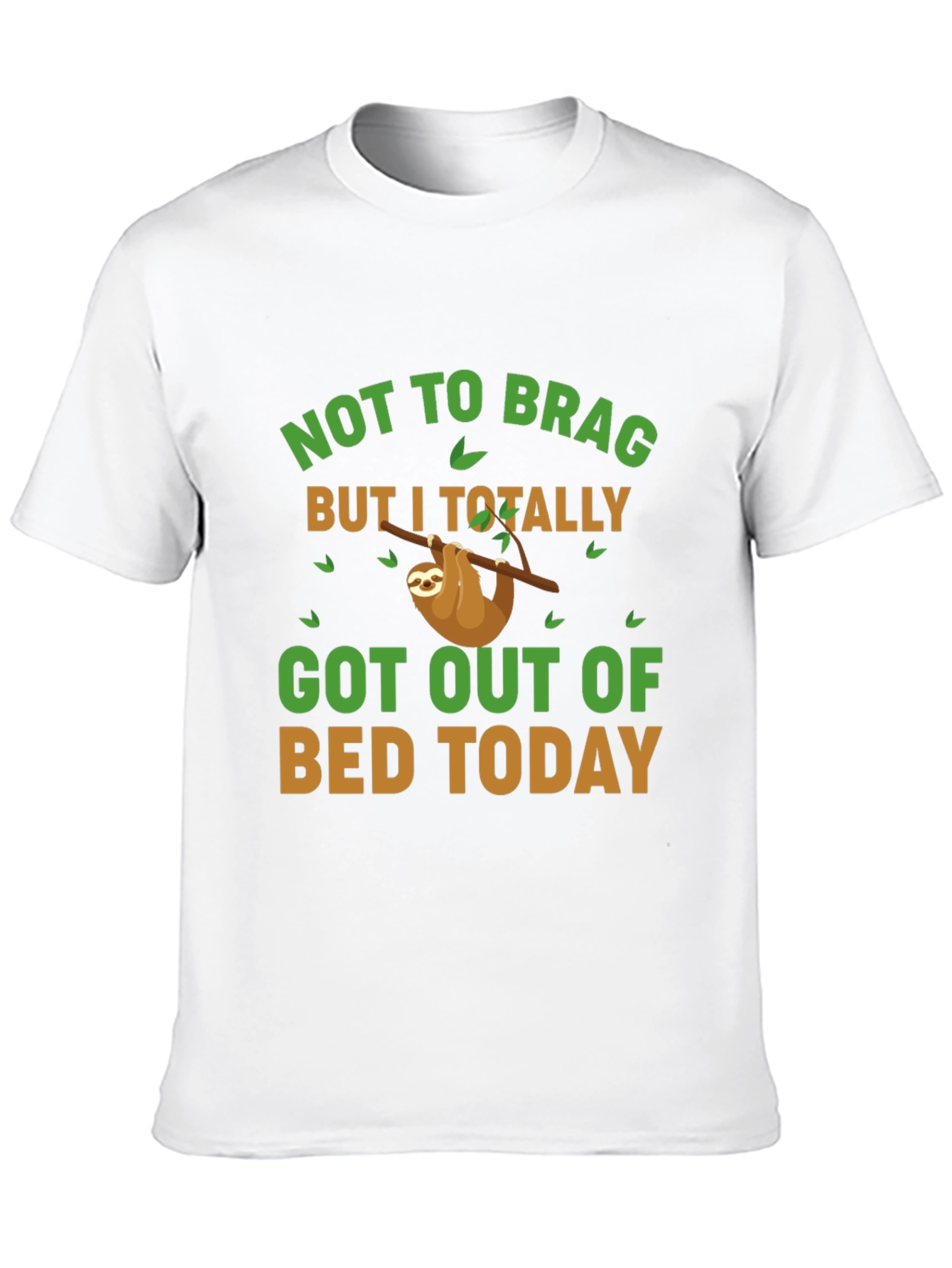 Black Funny Sloth Graphic T-Shirt view 10