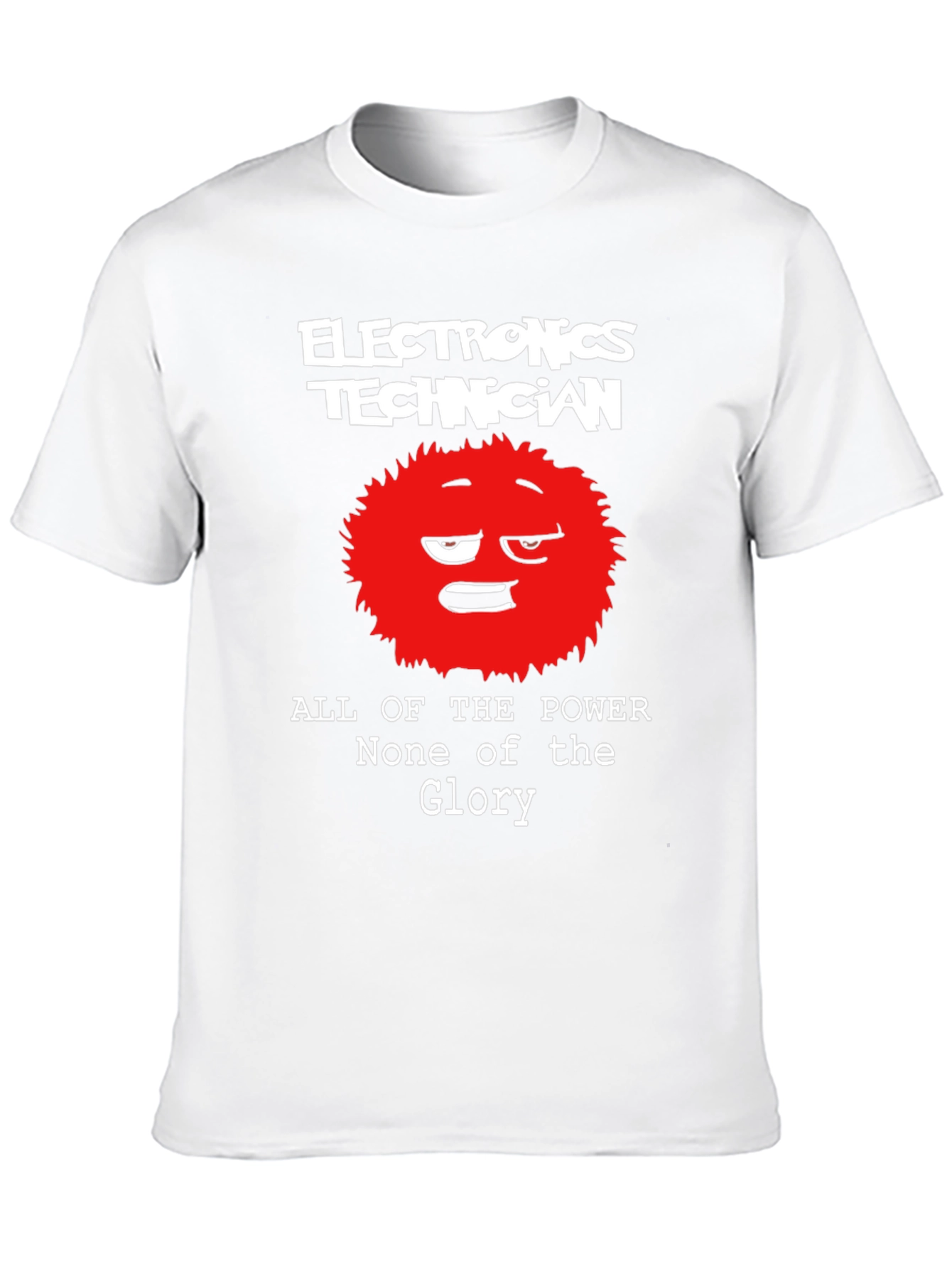 Black Electronics Technician Funny Graphic T-Shirt view 10