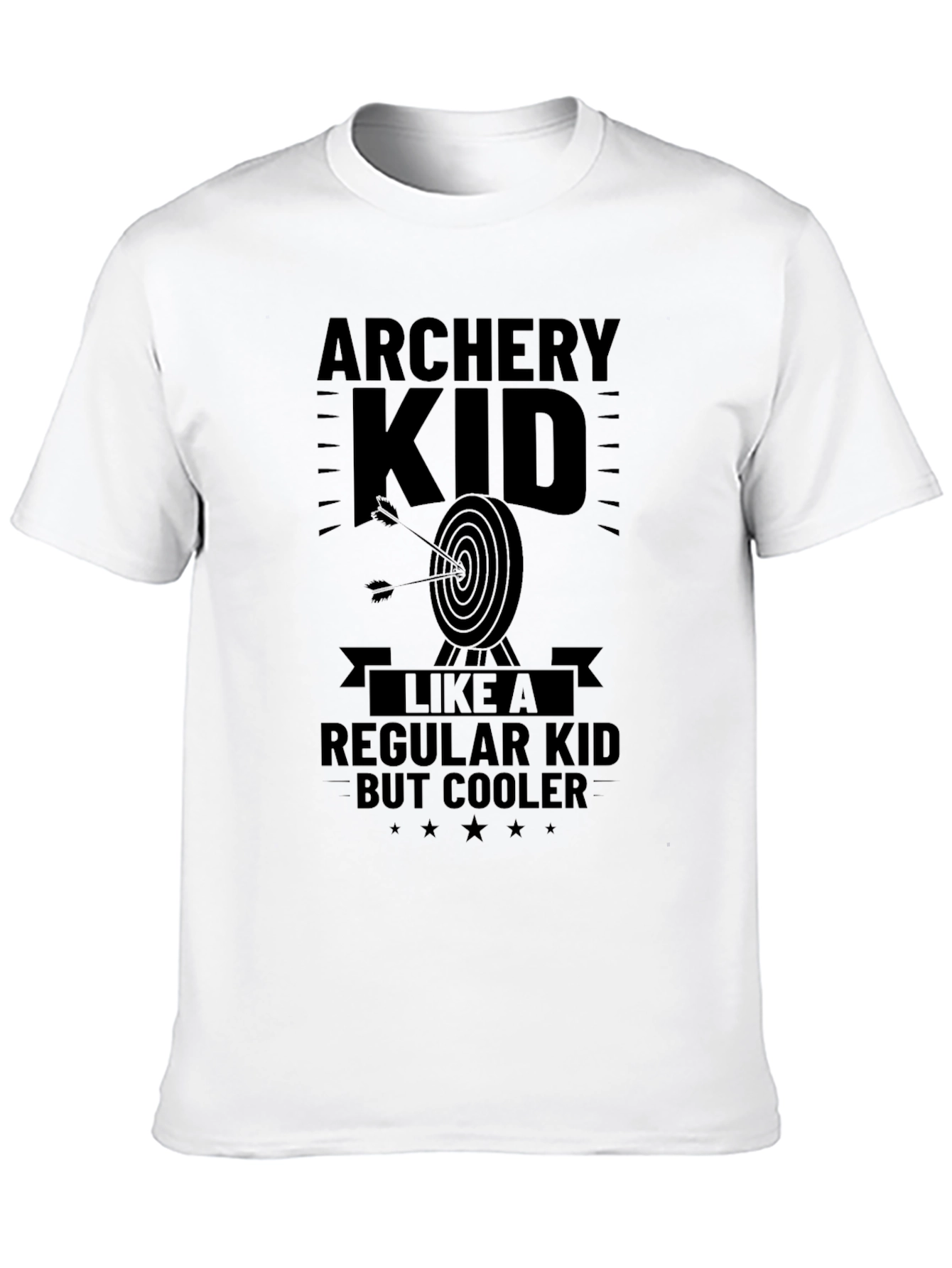 Black Archery Kid T-Shirt - Cooler Than Regular Kids view 10