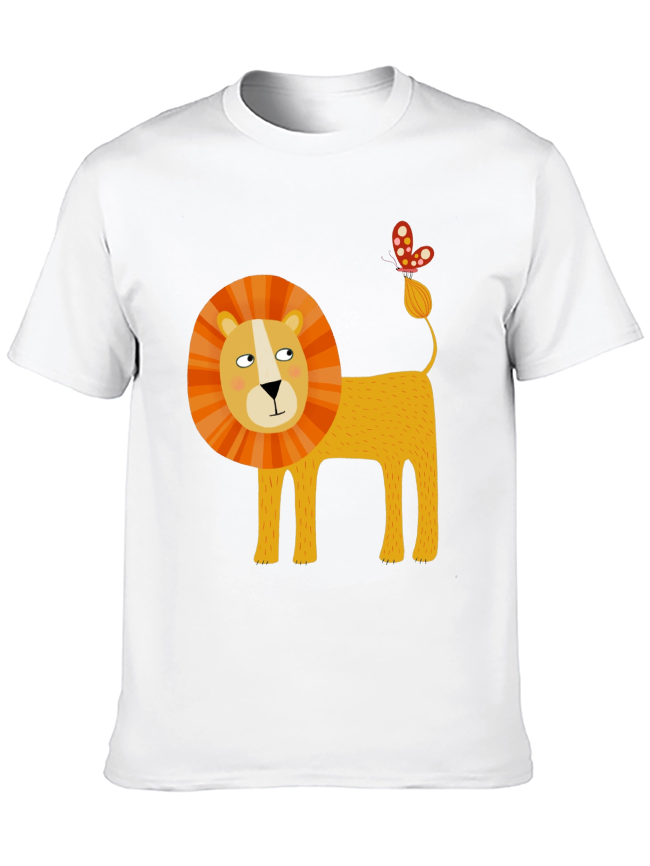 Black Lion & Butterfly Graphic Tee view 10