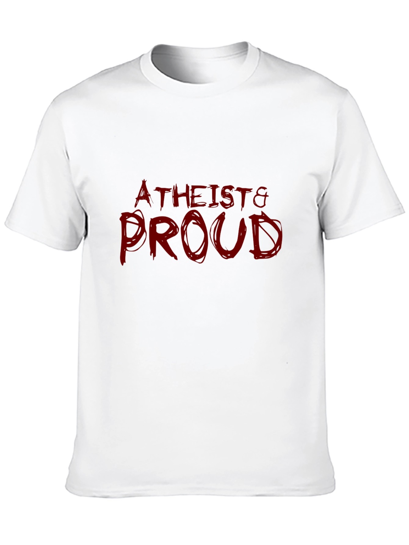 Black Atheist & Proud Graphic T-Shirt - Bold Statement Tee view 10