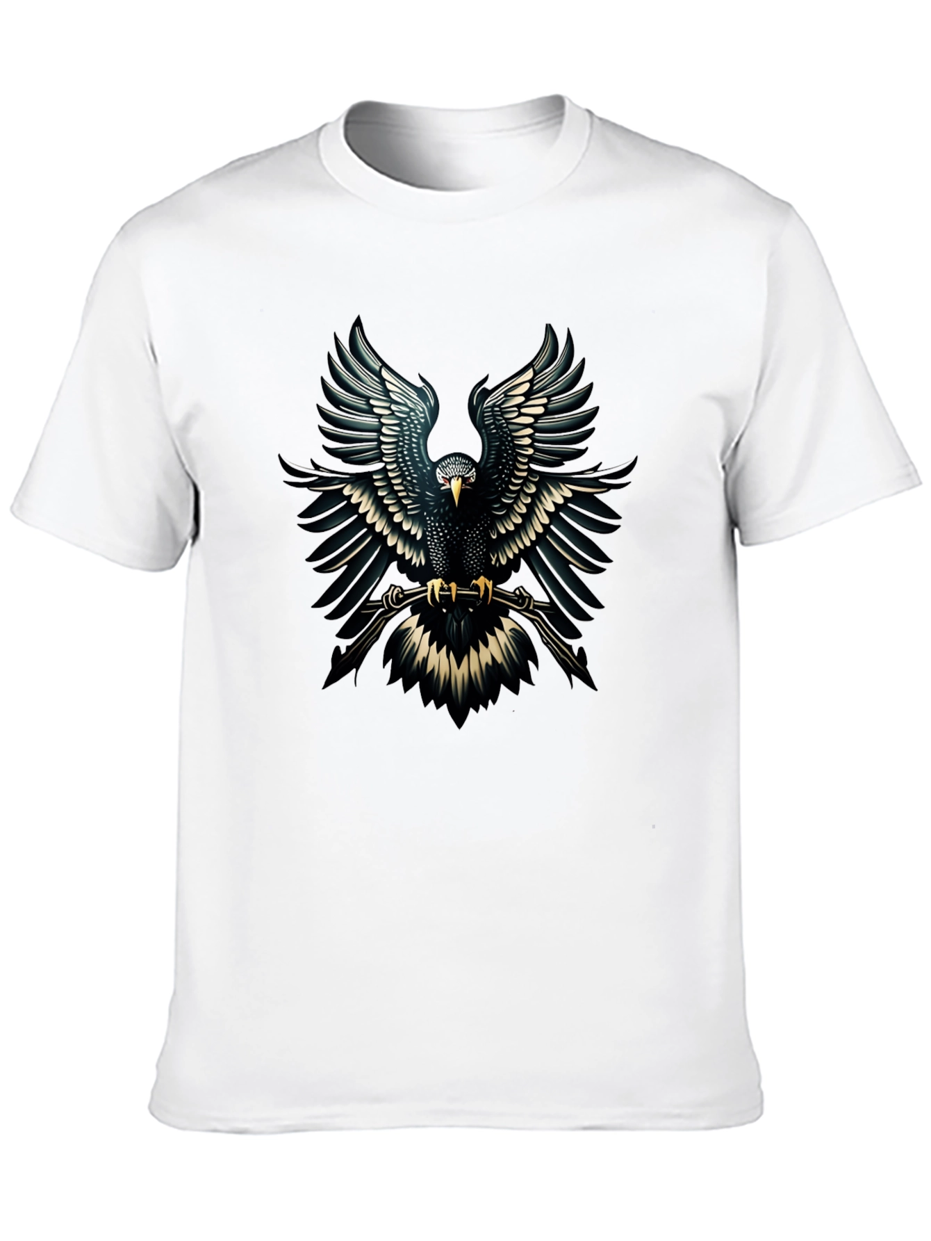 Black Eagle Graphic Black T-Shirt - Bold Design view 10