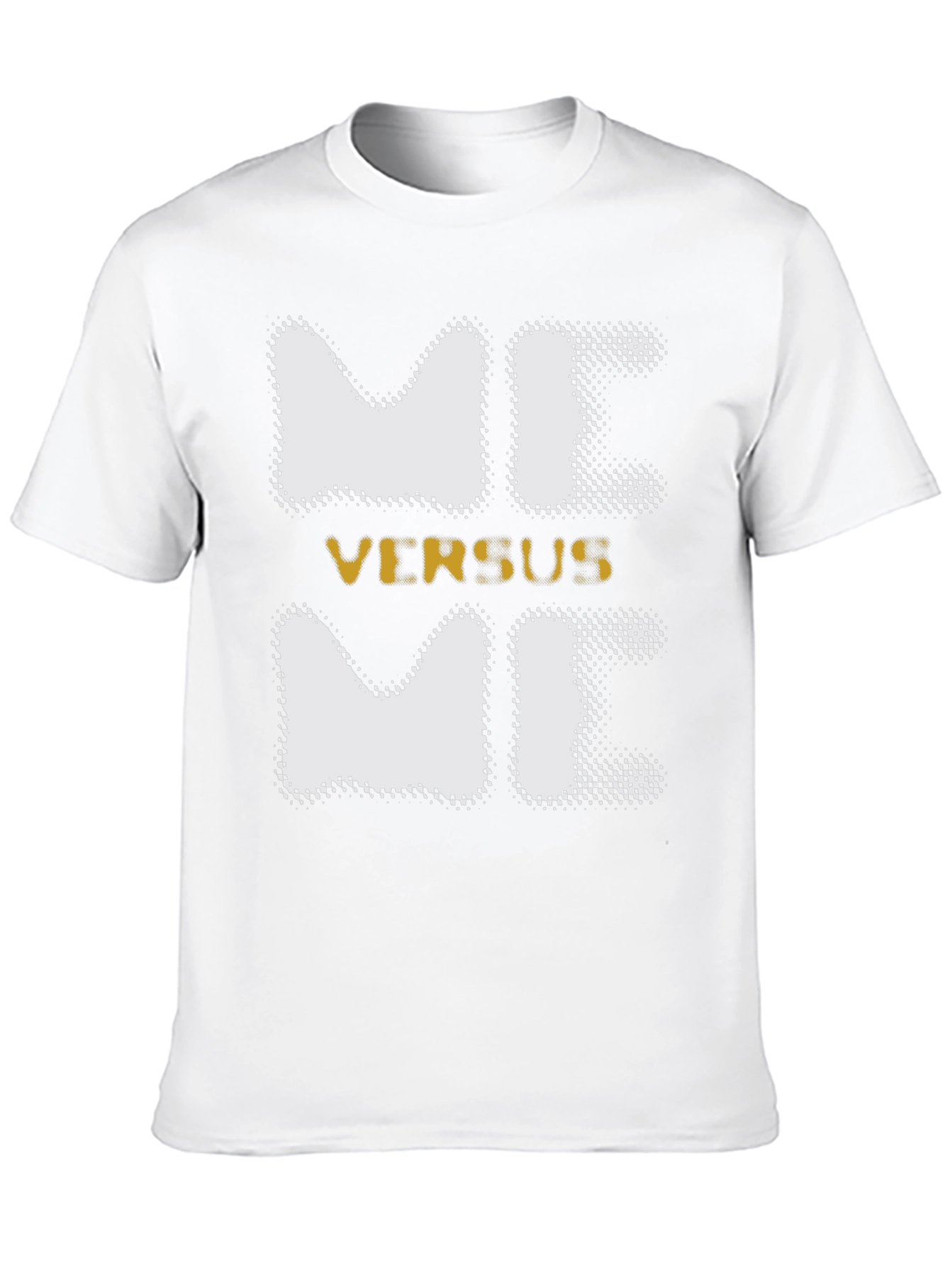Black Meme Versus Me Graphic Tee view 10
