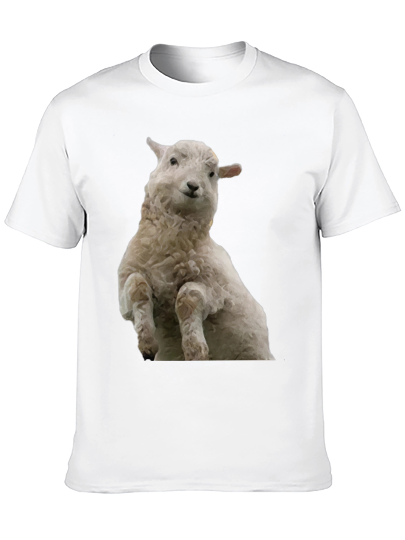 Black Black T-Shirt with Sheep Graphic view 10