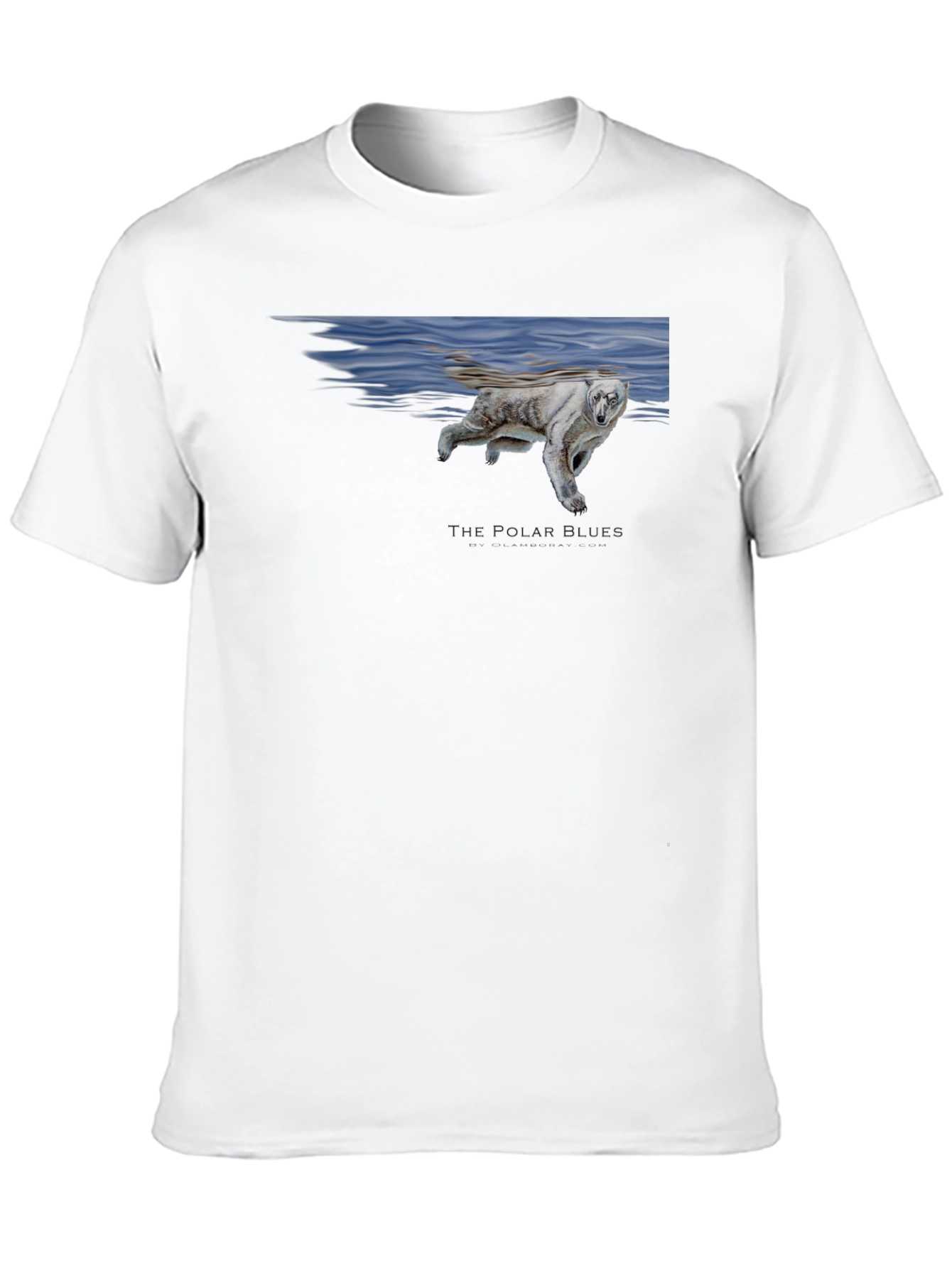Black Polar Bear Blues Graphic T-Shirt - Black view 10