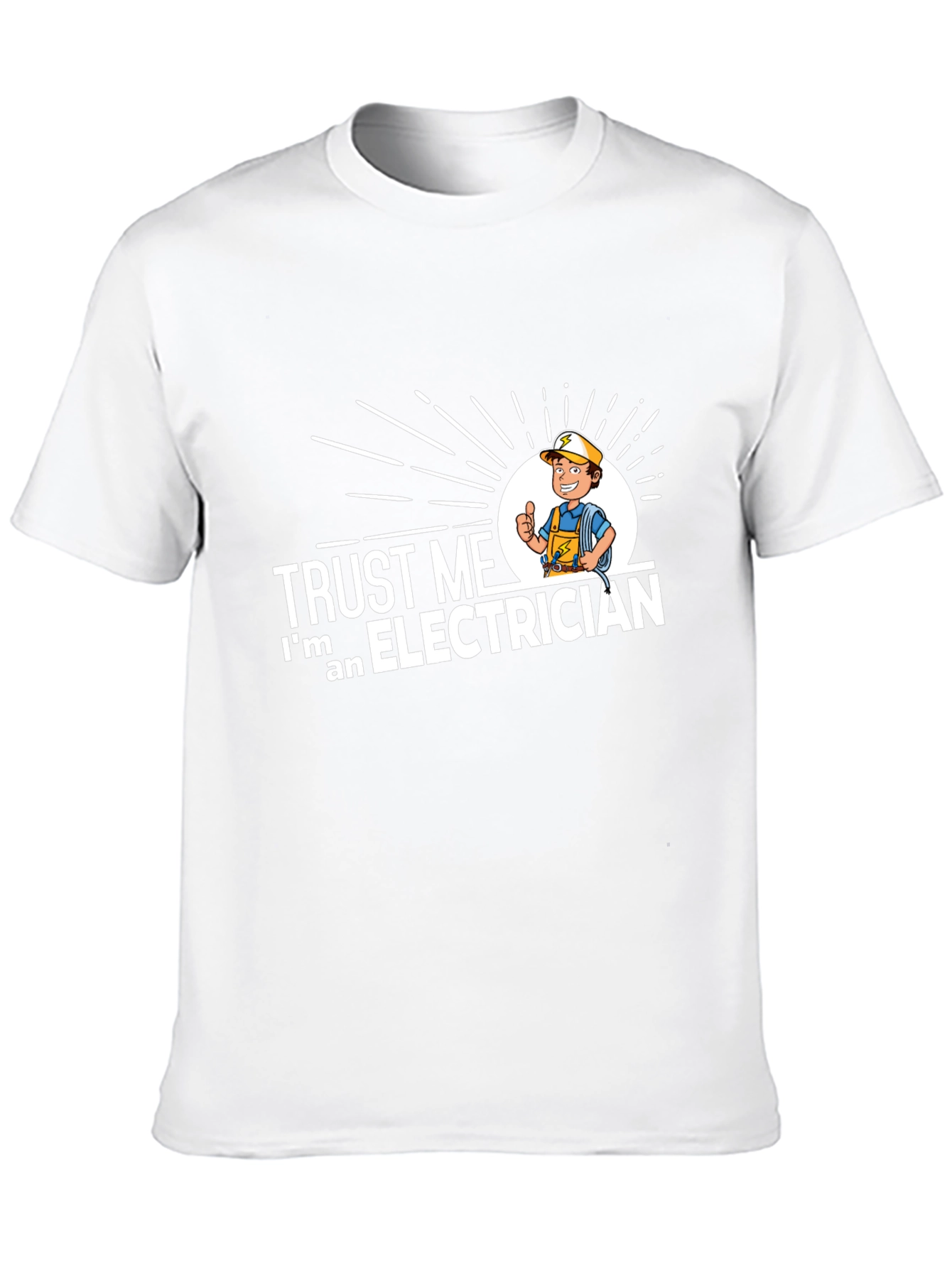 Black Trust Me I'm an Electrician Graphic T-Shirt view 10