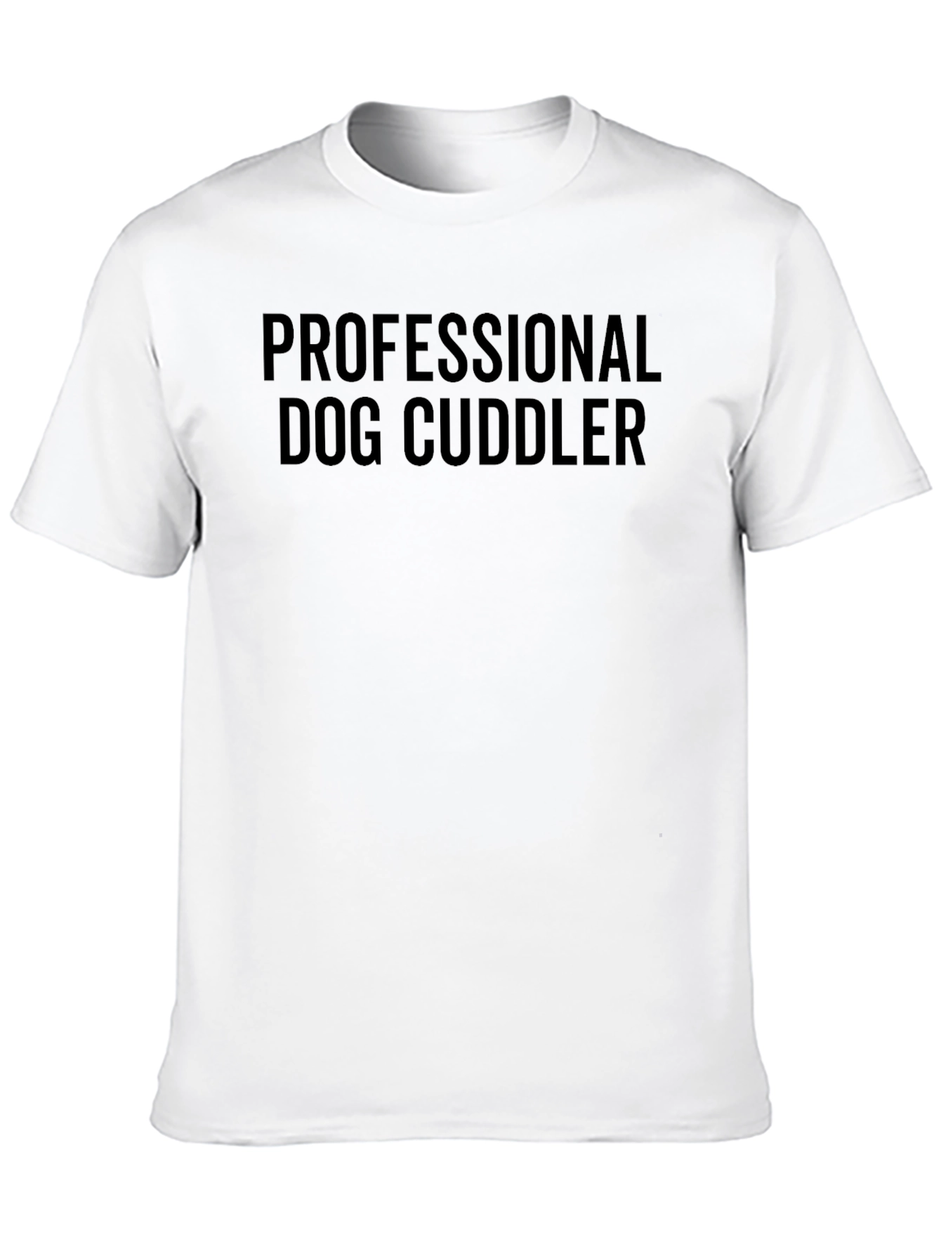 Black Professional Dog Cuddler T-Shirt view 10