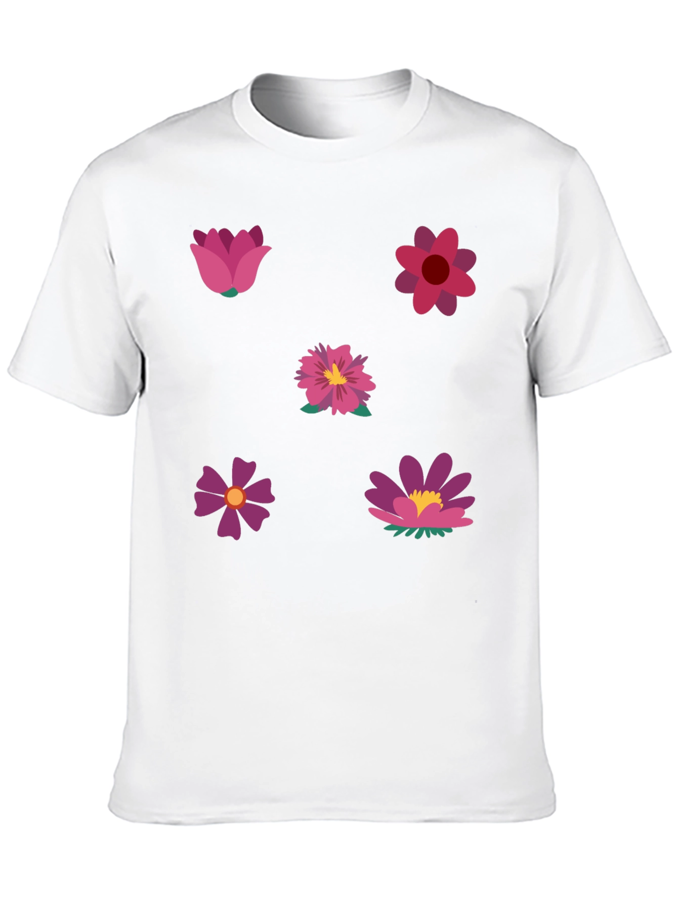 Black Floral Print Black T-Shirt view 10