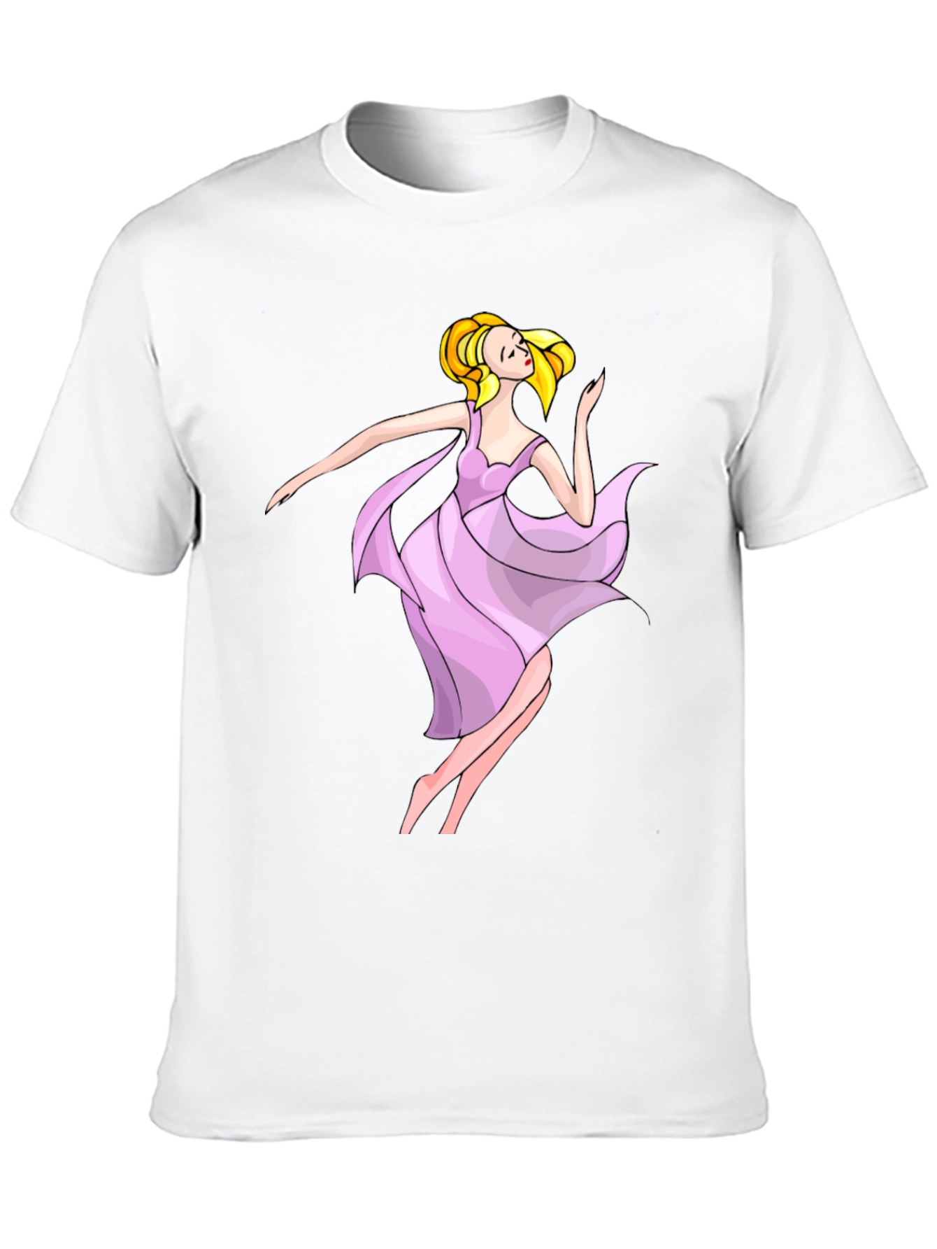 Black Elegant Ballerina Graphic T-Shirt view 10