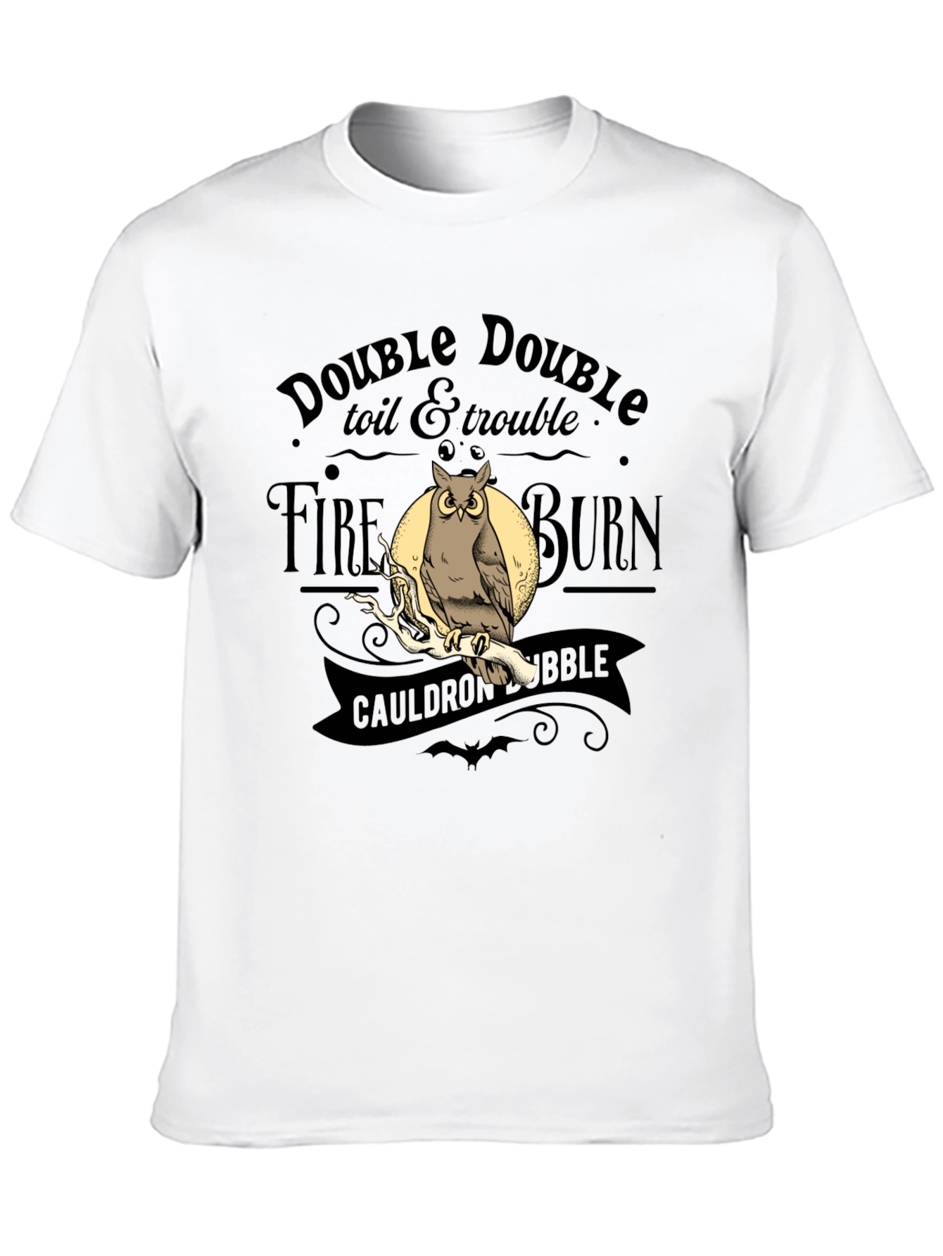 Black Double Double Toil & Trouble Owl T-Shirt view 10