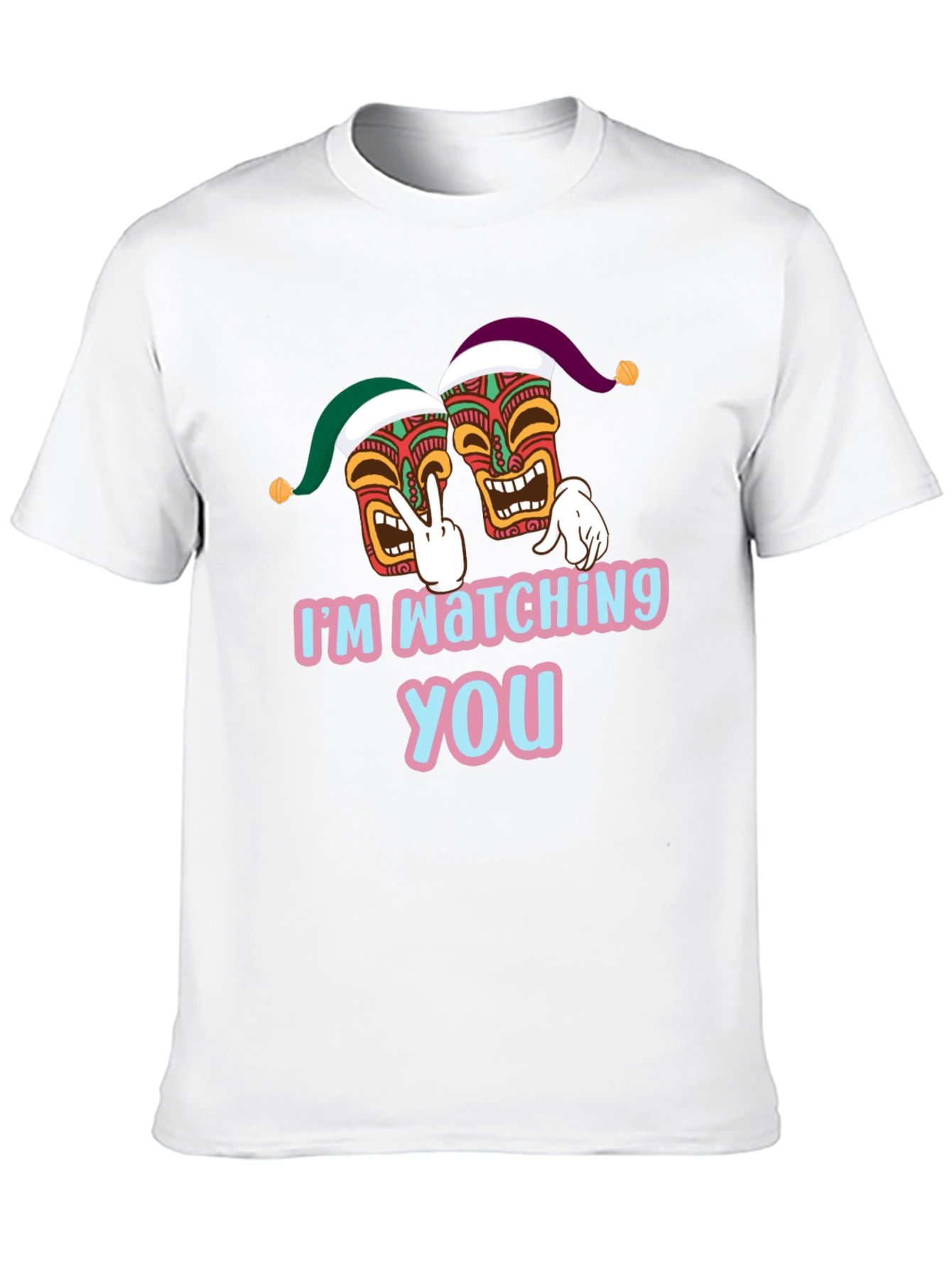 Black I'm Watching You Graphic Tee view 10