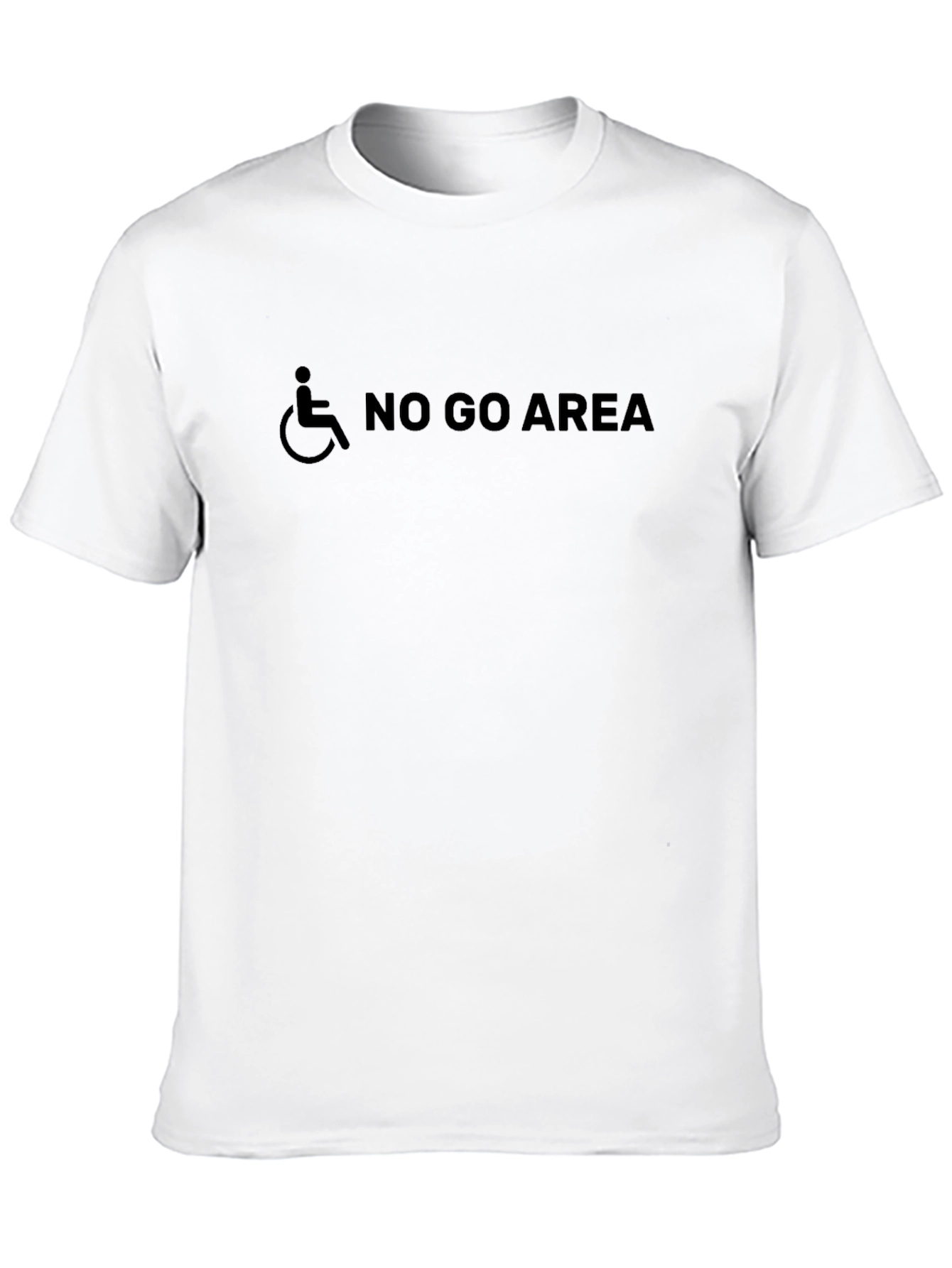 Black No Go Area Graphic Tee - Black Humor T-Shirt view 10