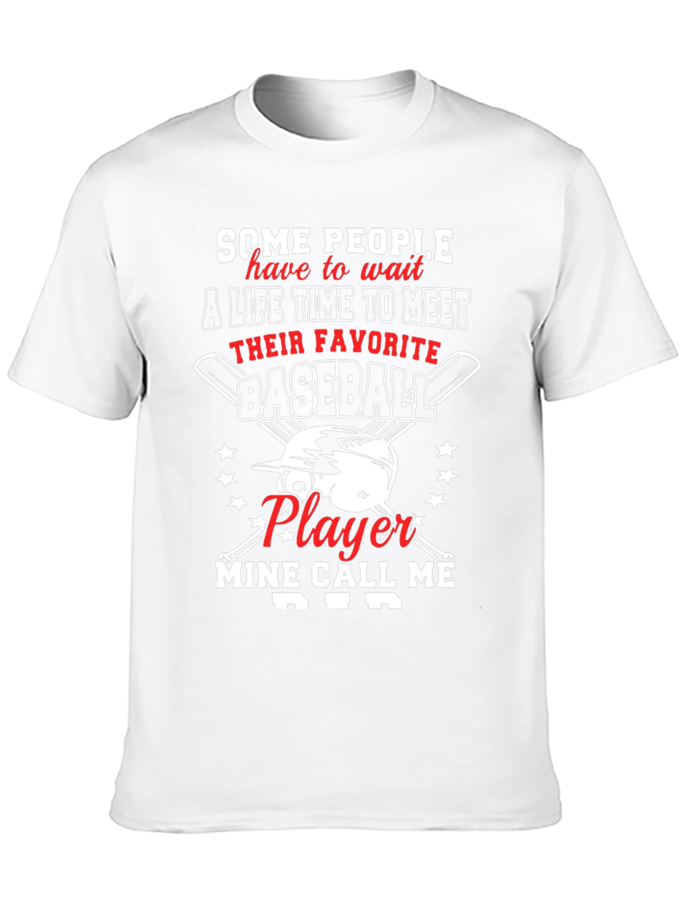 Black Baseball Dad T-Shirt - Favorite Player Gift view 10