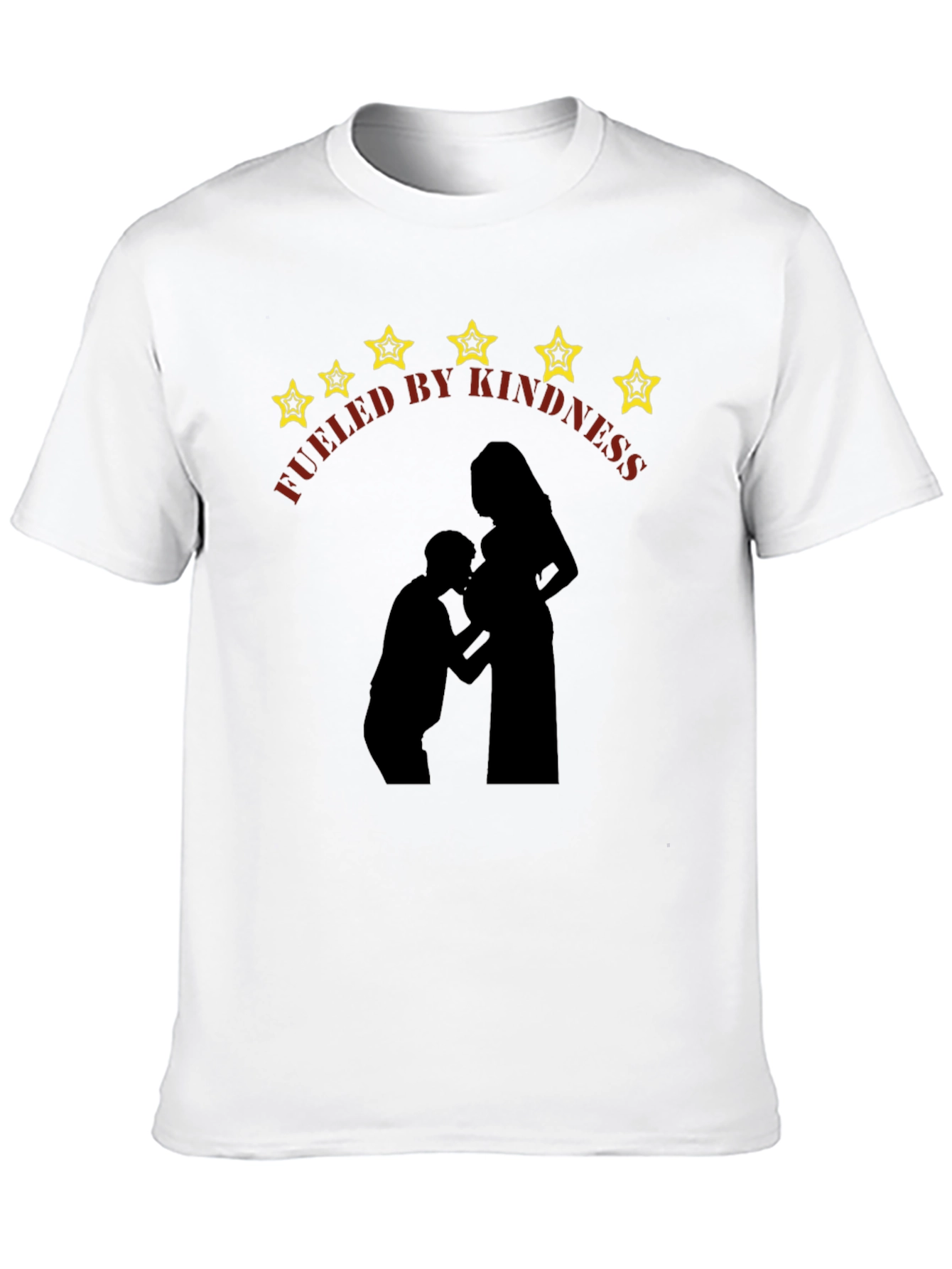 Black Kindness Fueled Maternity T-Shirt view 10