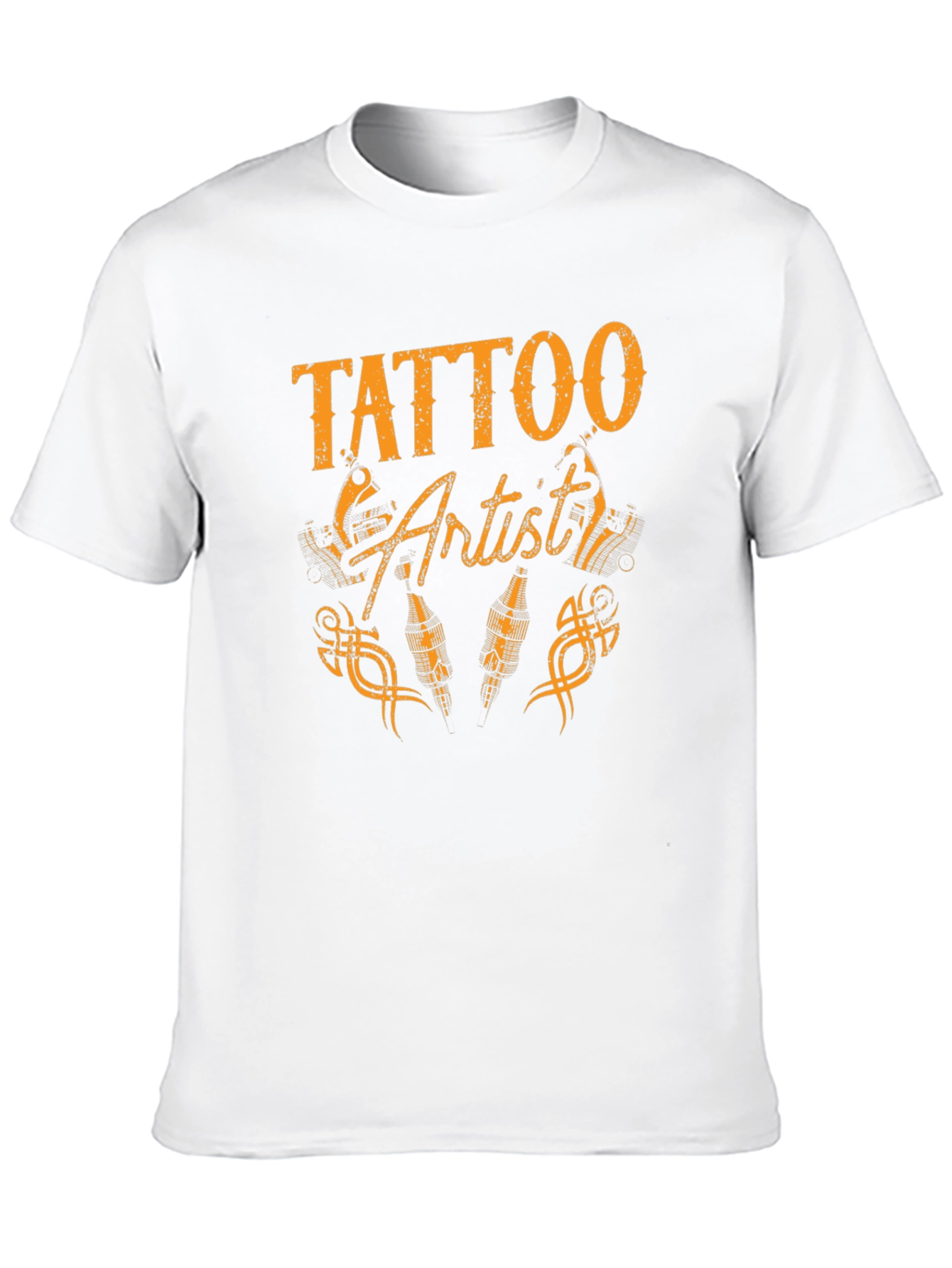 Black Tattoo Artist Graphic Tee - Black Cotton T-Shirt view 10