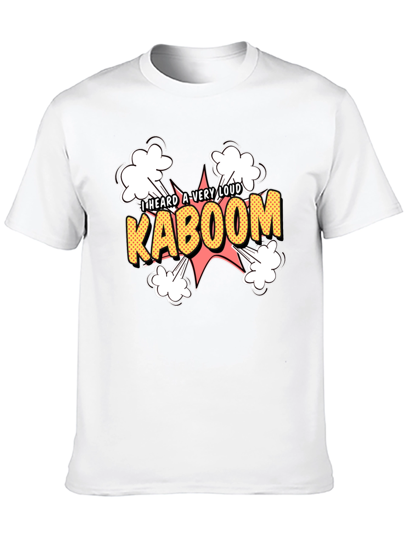 Black Kaboom Graphic Tee - Loud Explosion Design view 10
