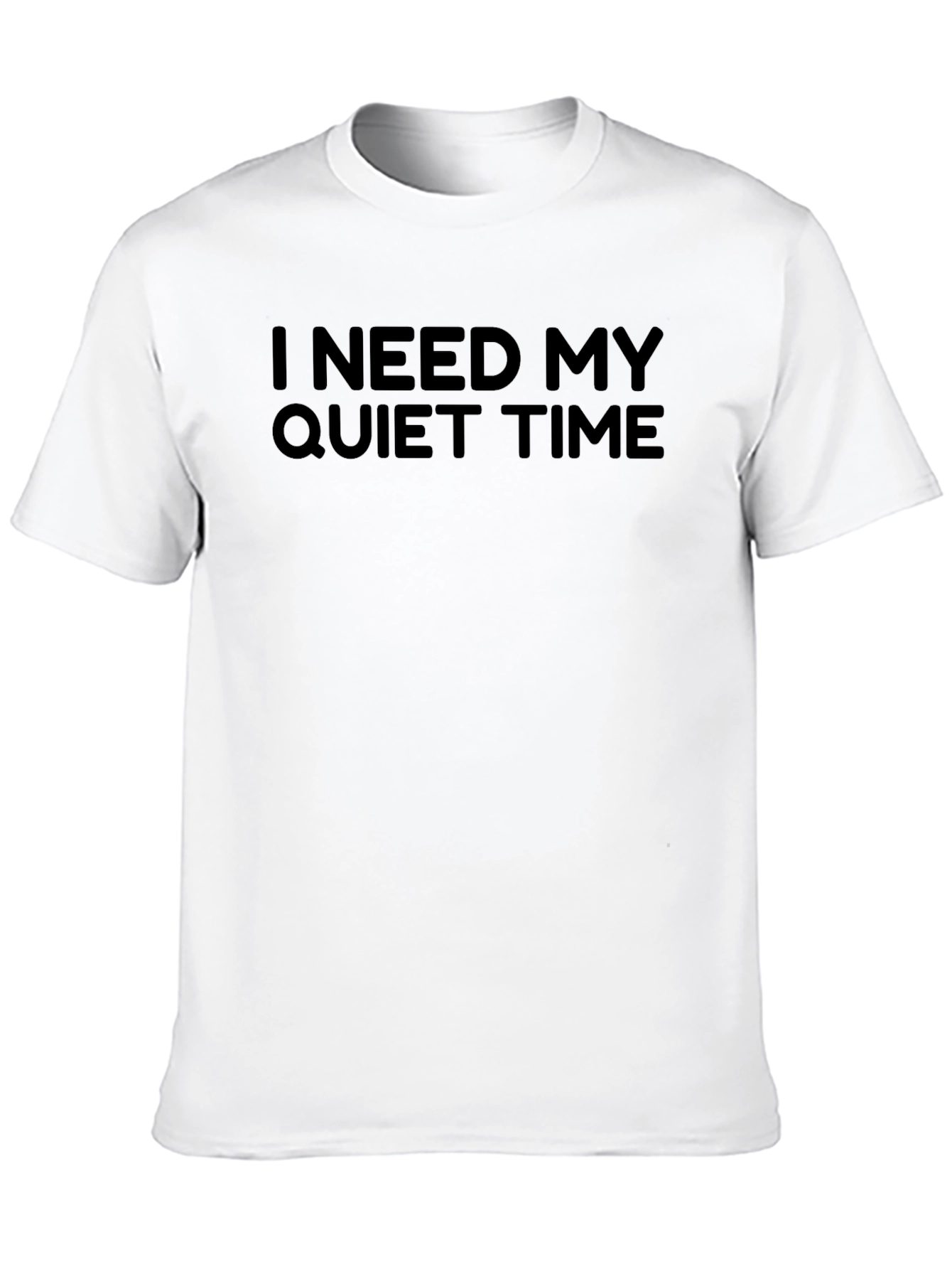 Black I Need My Quiet Time Black T-Shirt view 10