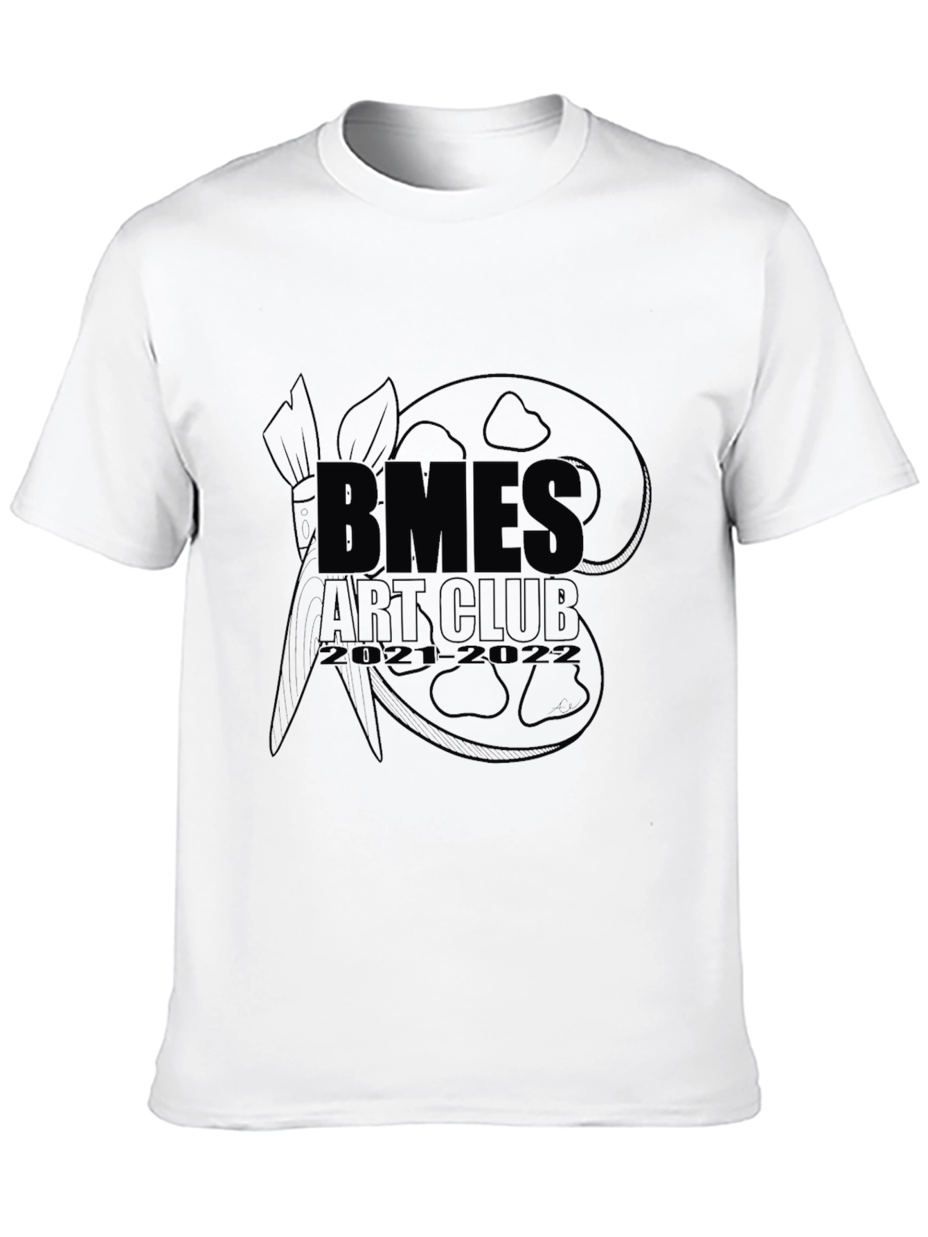 Black Black BMES Art Club Graphic T-Shirt view 10
