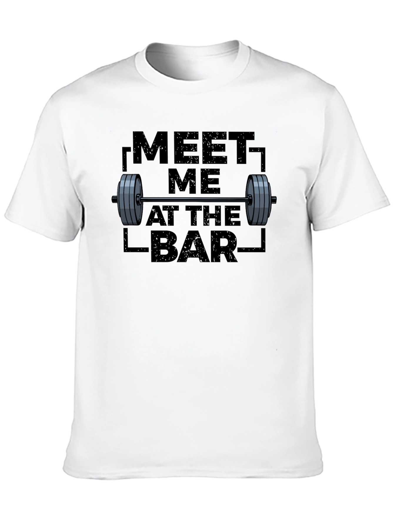 Black Meet Me at the Bar T-Shirt - Gym Workout Apparel view 10