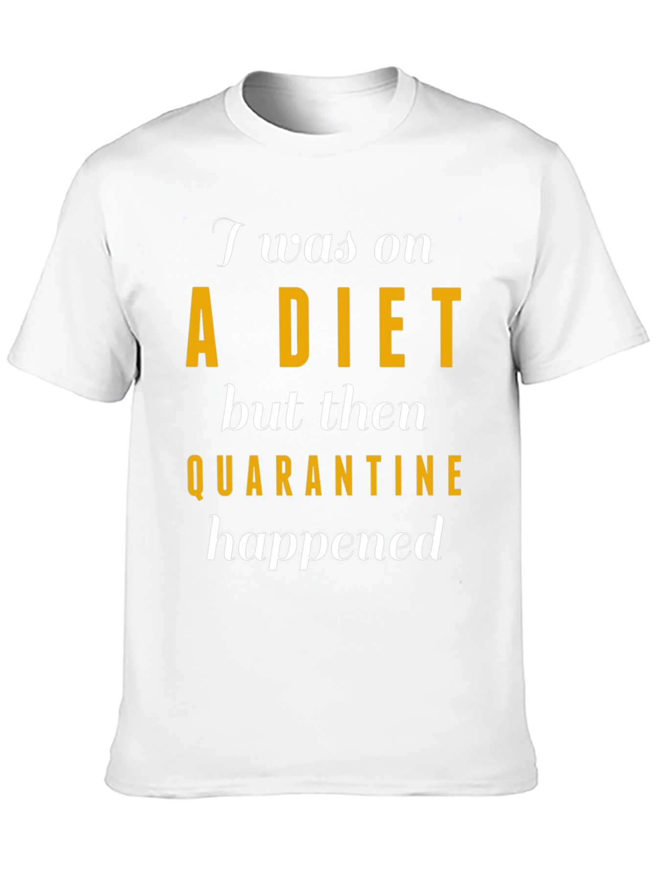 Black Quarantine Diet T-Shirt view 10