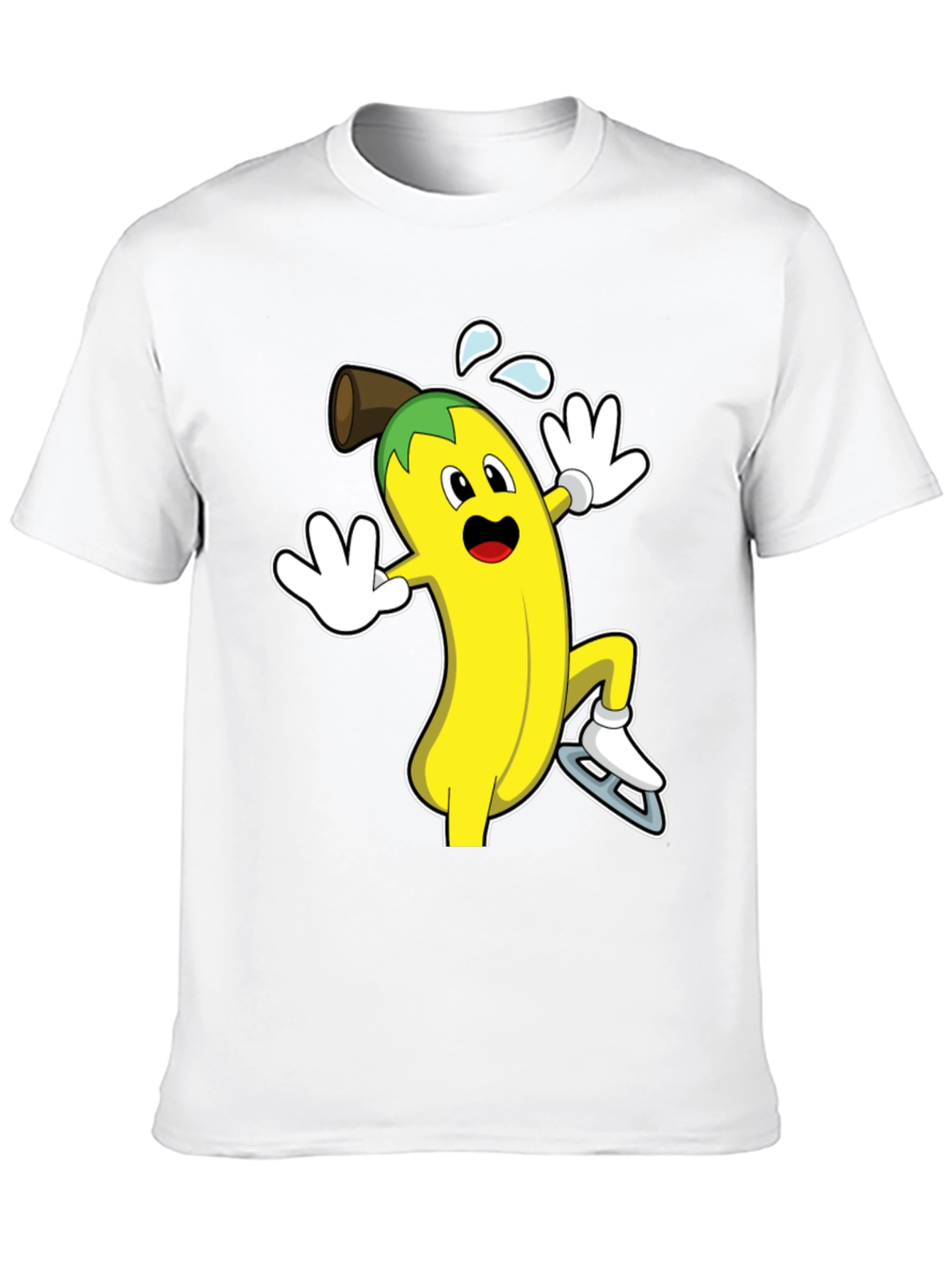 Black Banana Ice Skating T-Shirt - Fun & Unique Design view 10