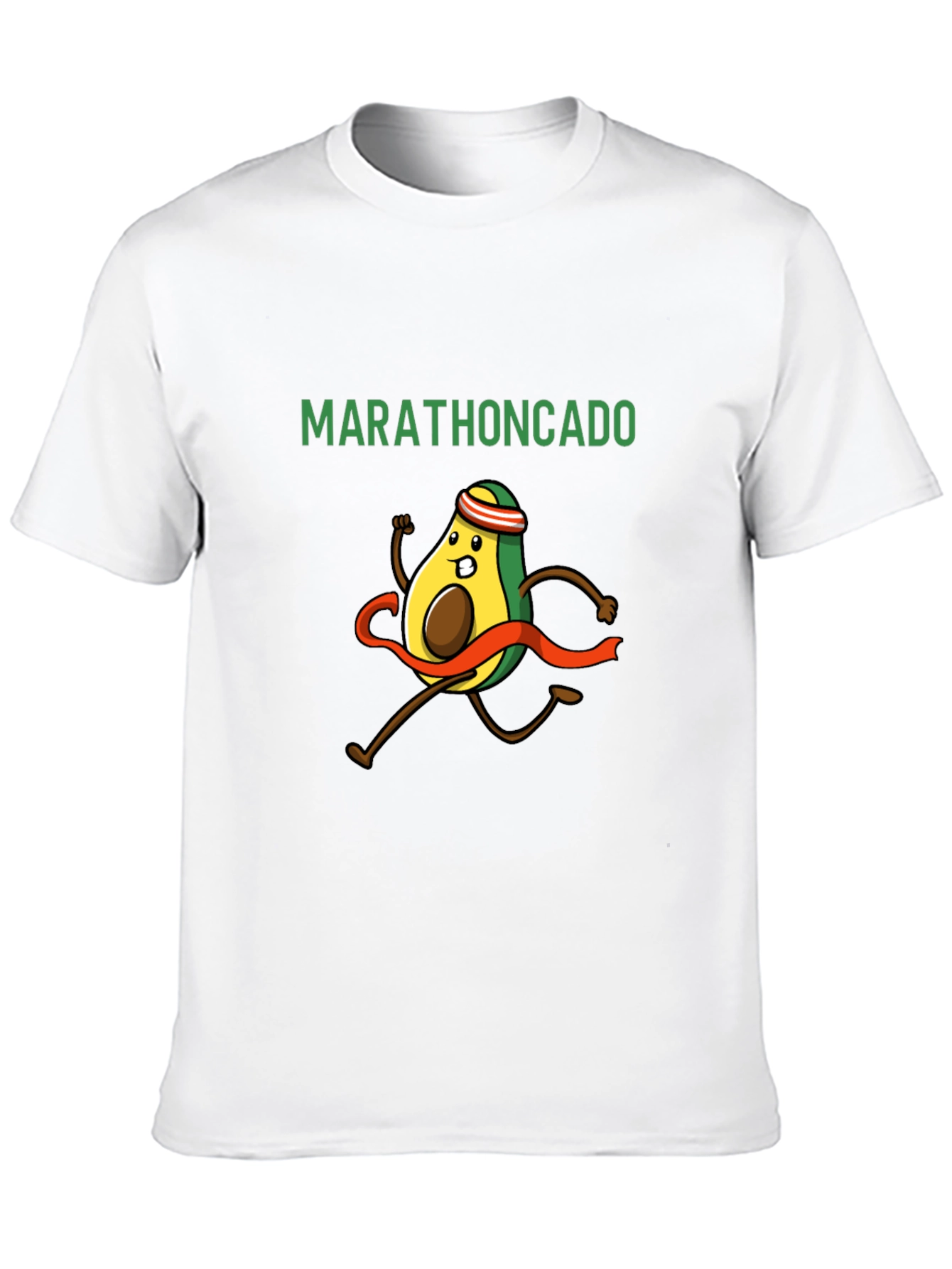 Black Marathoncado T-Shirt - Funny Avocado Running Tee view 10