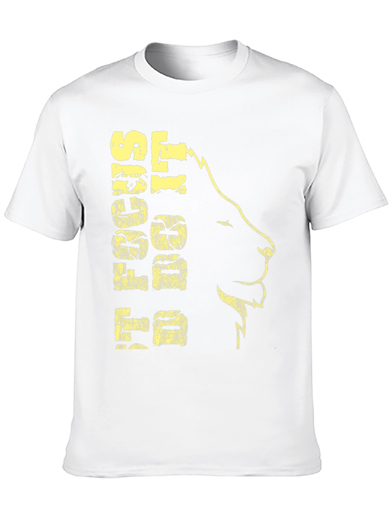 Black Lion Graphic Print T-Shirt - Black view 10