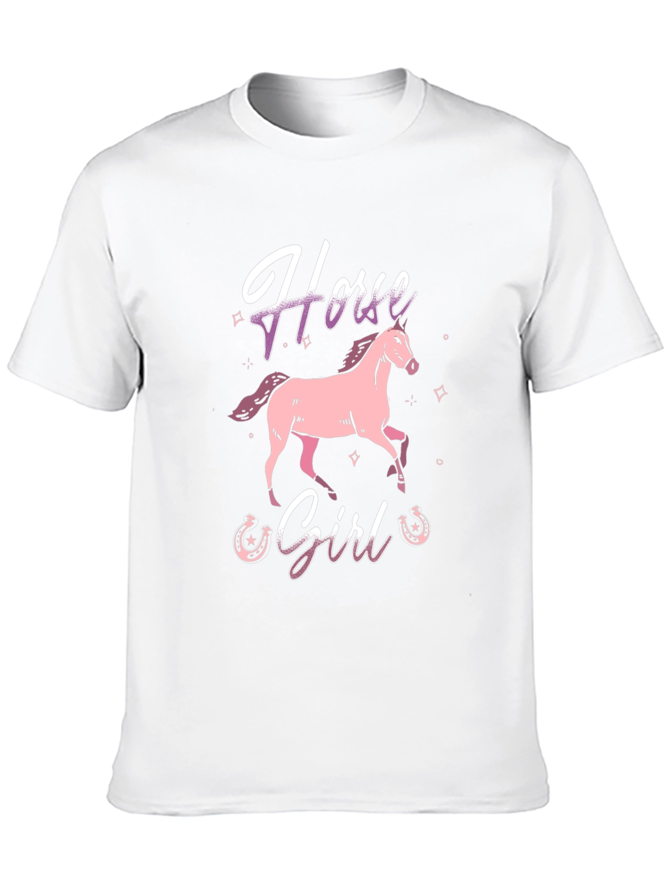 Black Horse Girl Graphic Tee - Black view 10
