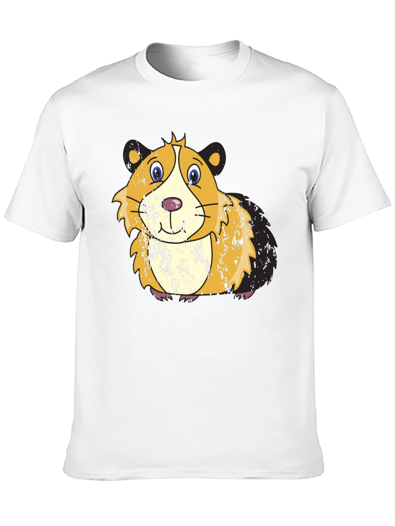 Black Cute Guinea Pig Graphic Tee view 10