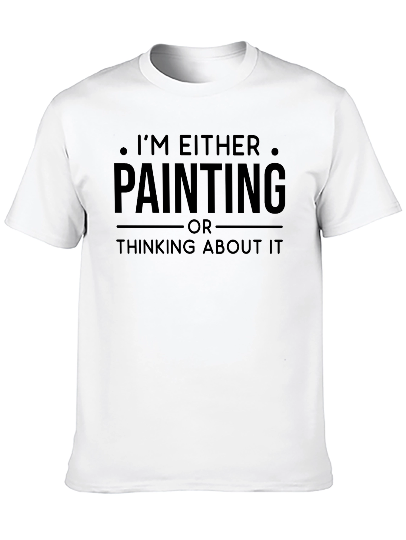 Black Painting or Thinking Black T-Shirt view 10