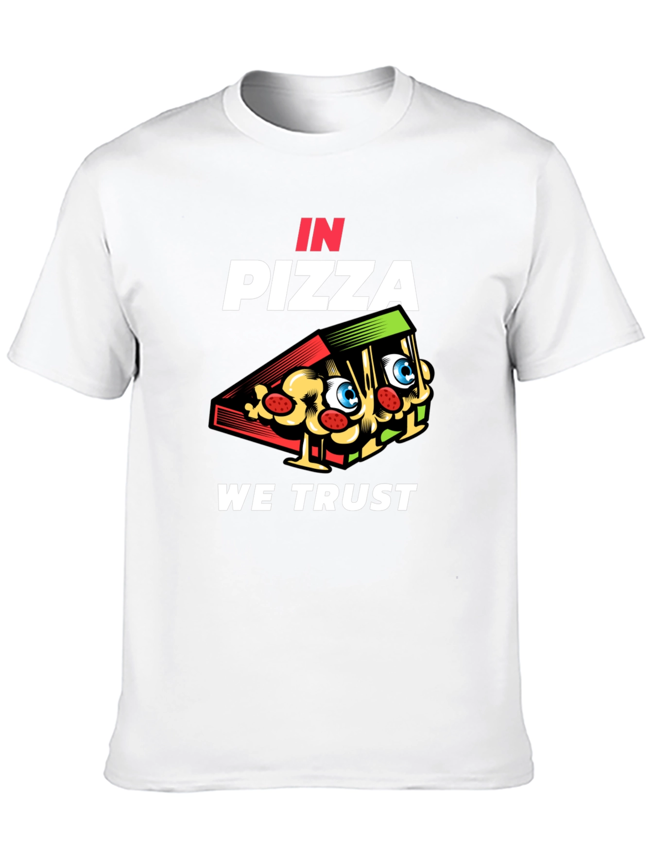 Black In Pizza We Trust Black Graphic Tee view 10