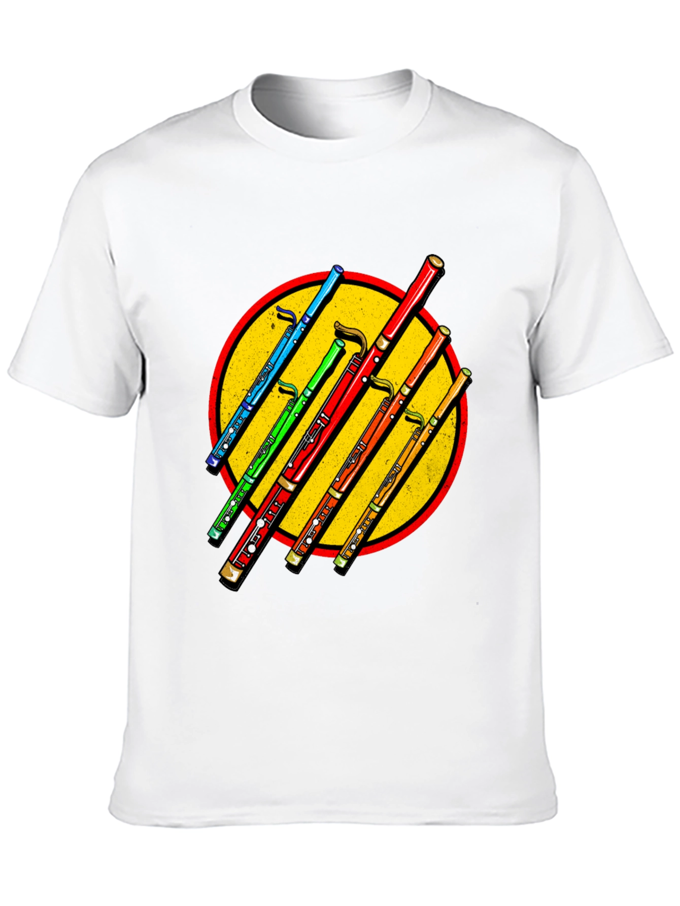 Black Bassoon Circle Graphic Tee view 10