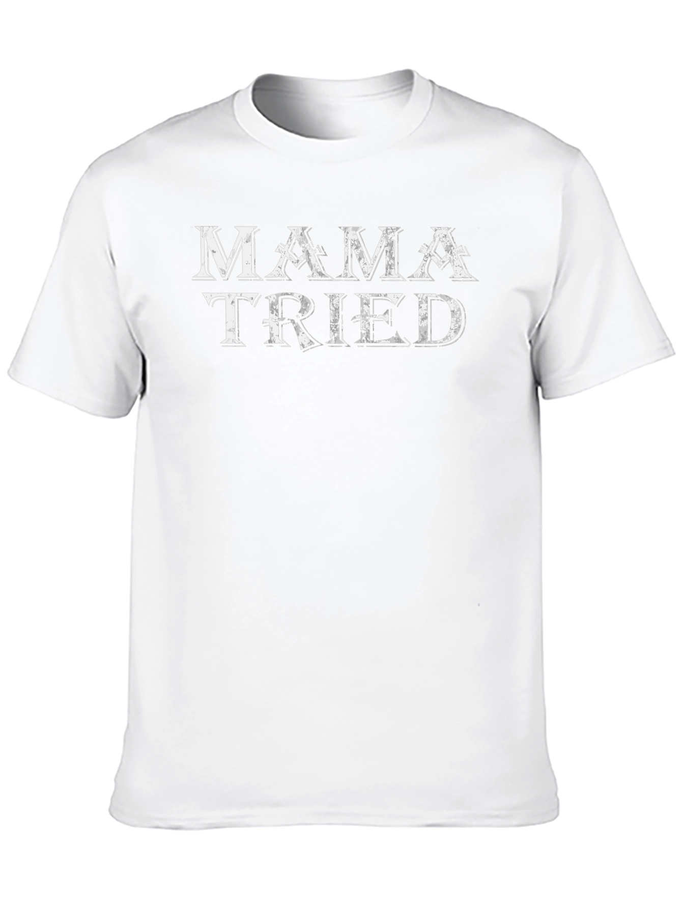 Black Mama Tried Graphic Tee - Black Cotton T-Shirt view 10