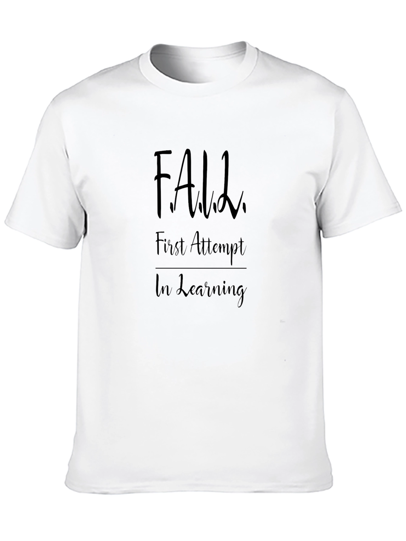 Black FALL First Attempt In Learning Men's Black Tee view 10