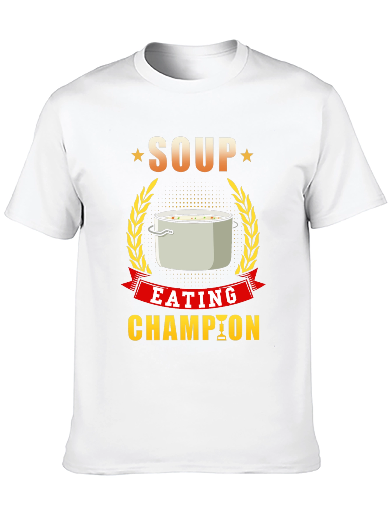Black Soup Eating Champion T-Shirt, Funny Foodie Tee view 10